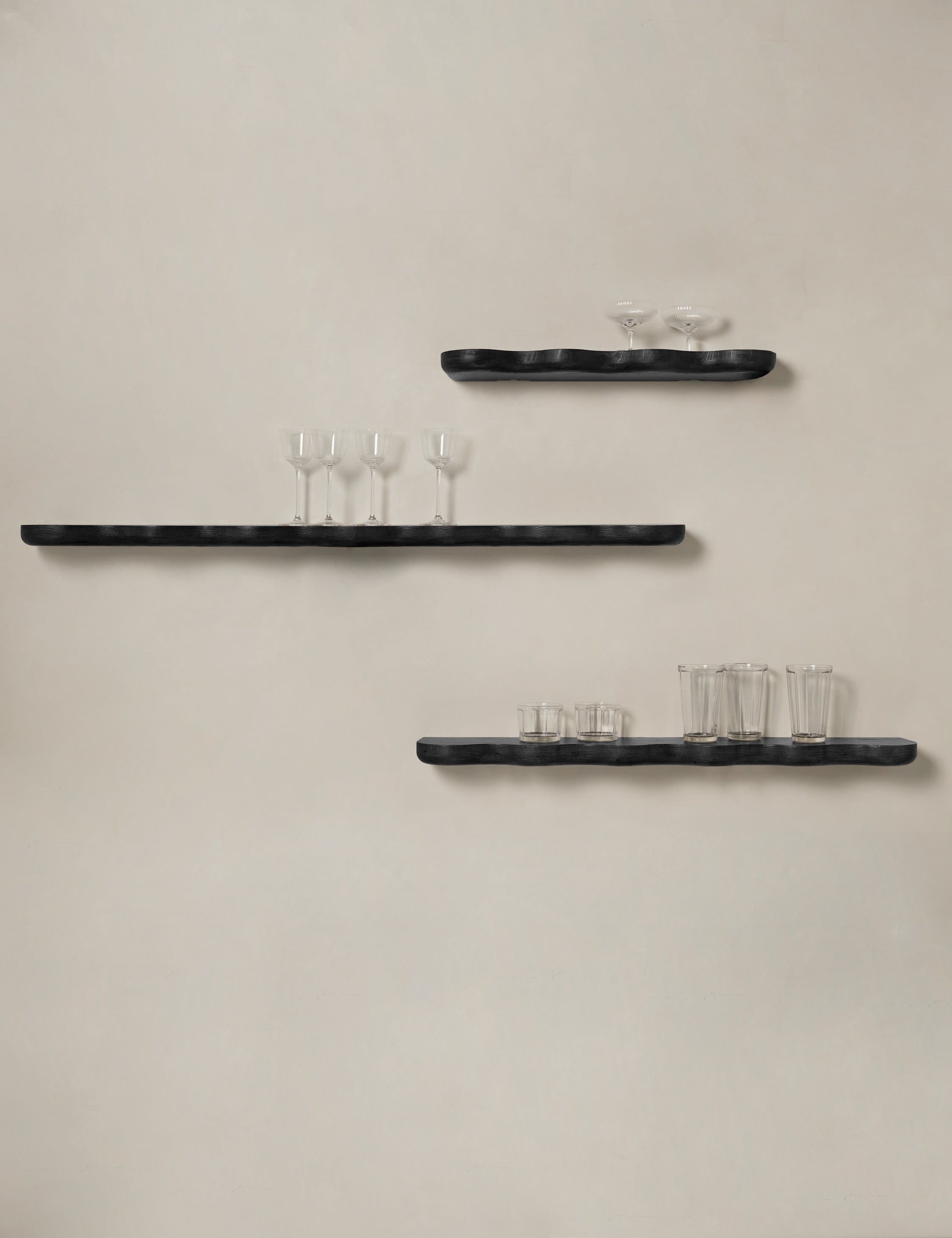Caro Wall Shelf | Sculptural Solid Oak Design