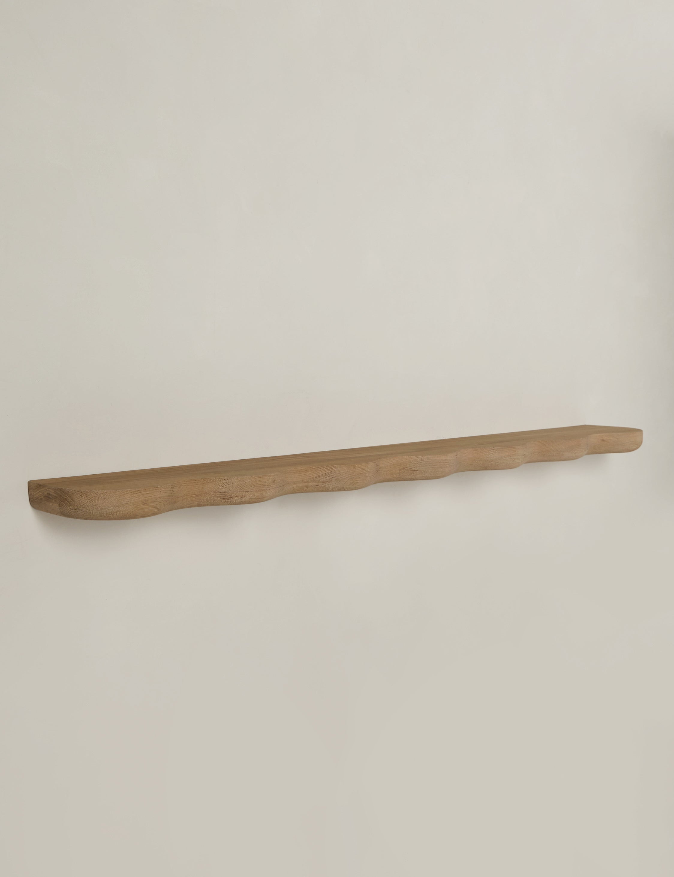 Cario Wall Shelf | Sculptural Solid Oak Design