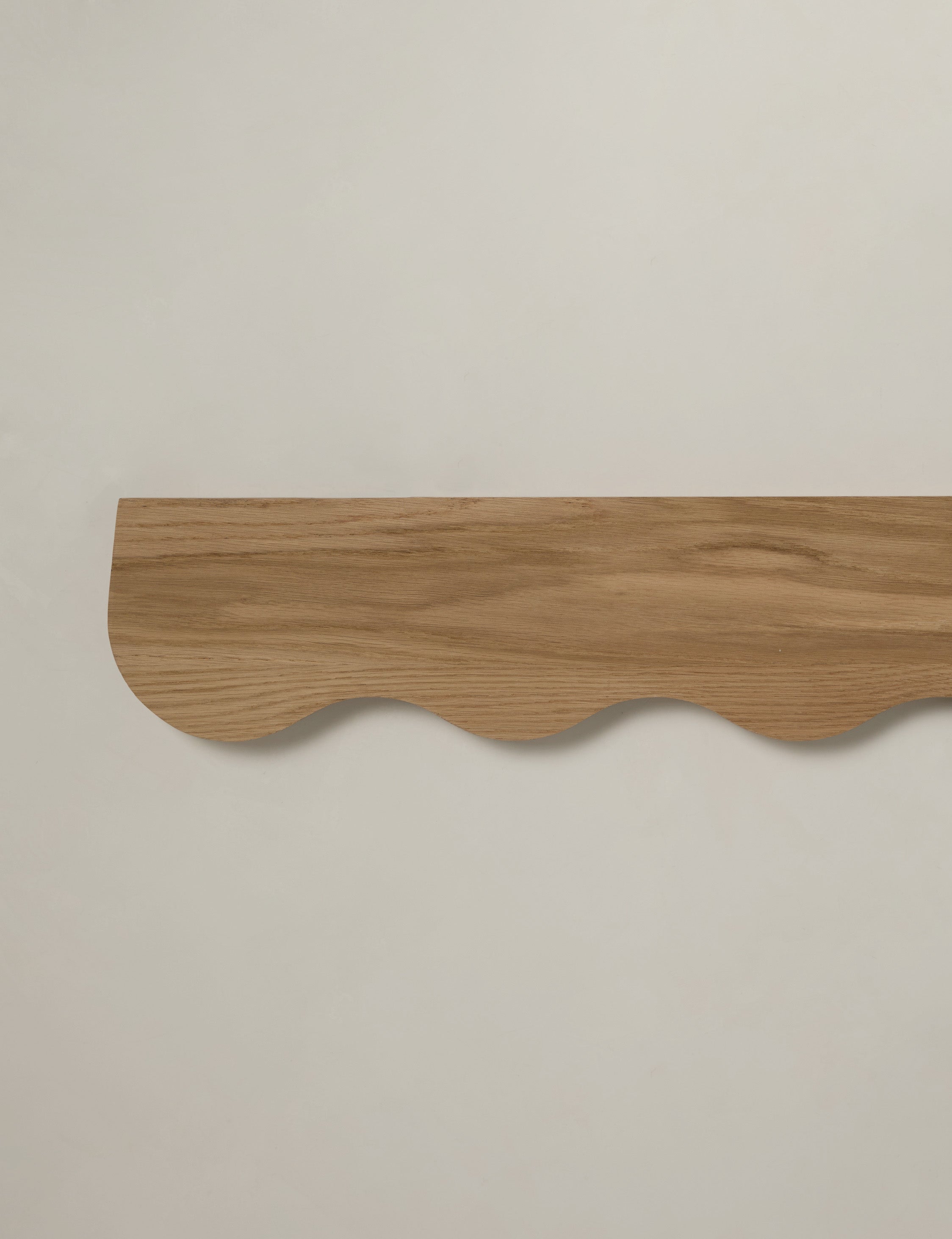 Caro Wall Shelf | Sculptural Solid Oak Design