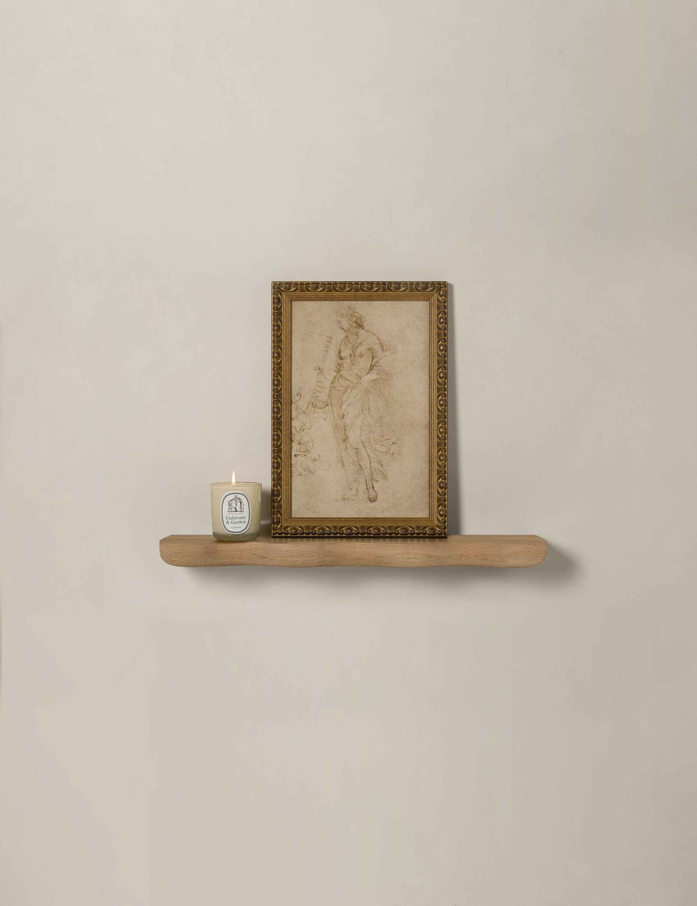 Cario Wall Shelf | Sculptural Solid Oak Design