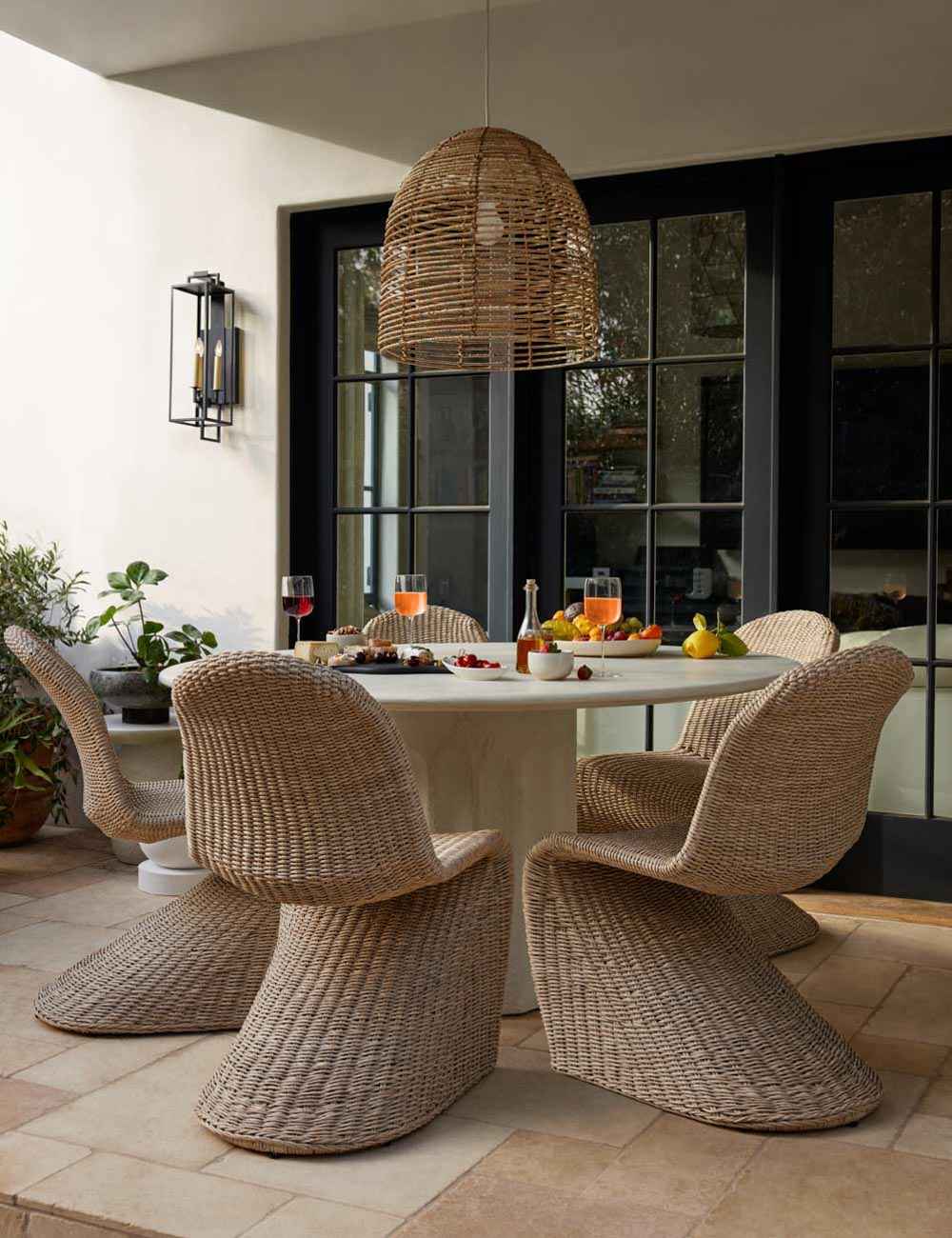 Bela Beehive Pendant Light | Open-Weave Design, Jute Detailing
