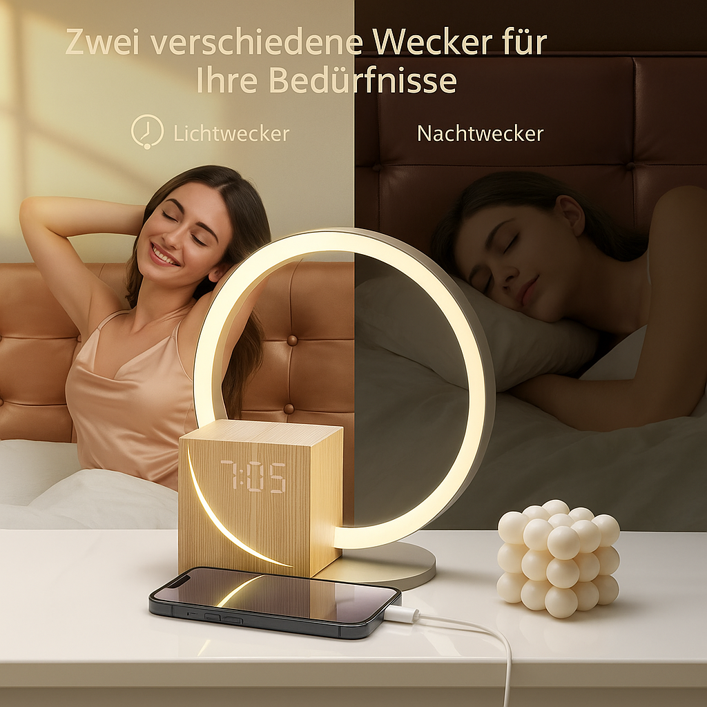 Bela Sunrise Alarm Clock | LED Light Simulation, Nature Sounds