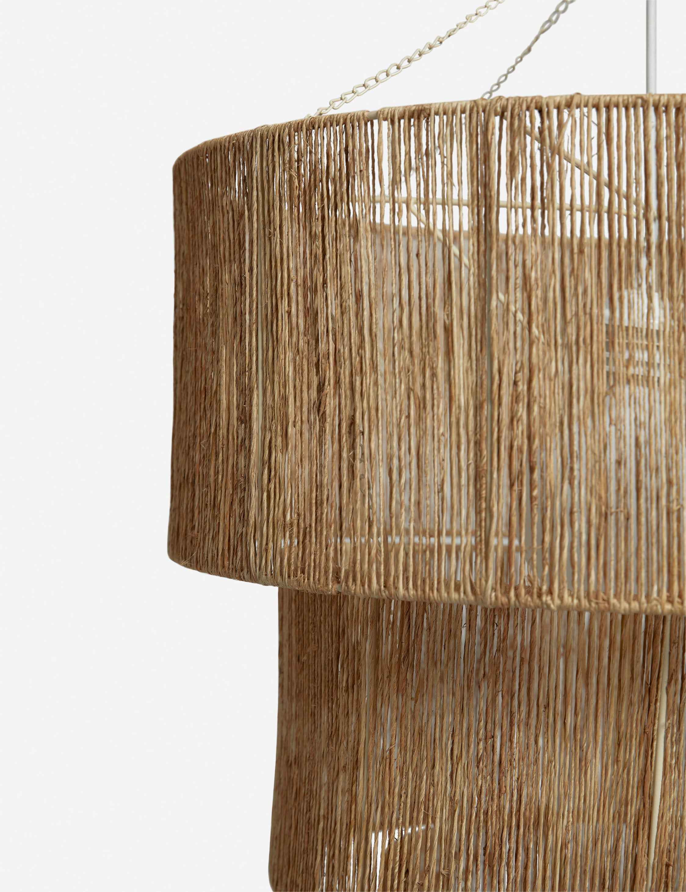 Cielo Chandelier | Jute-Wrapped, Three-Tier Design