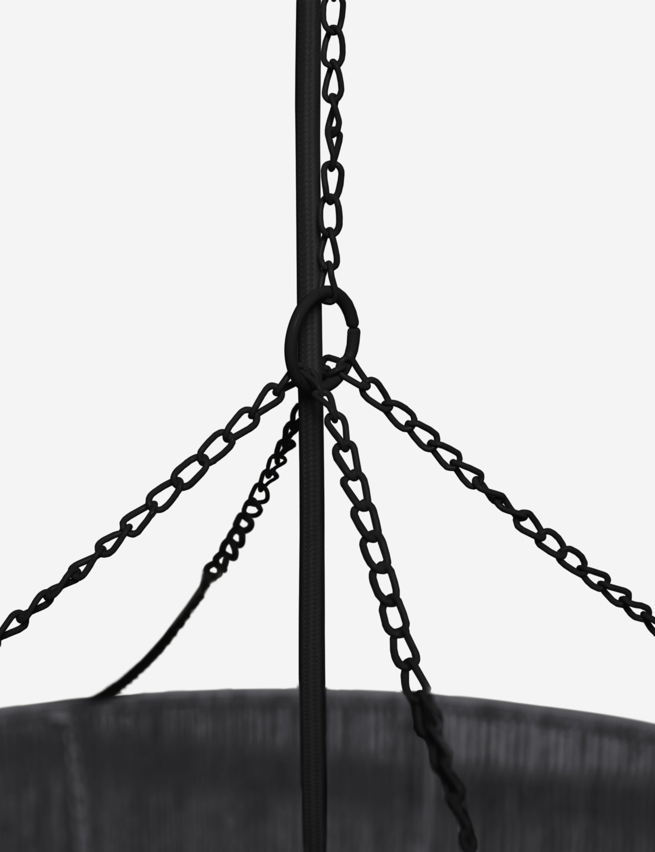 Cielo Chandelier | Jute-Wrapped, Black Finish