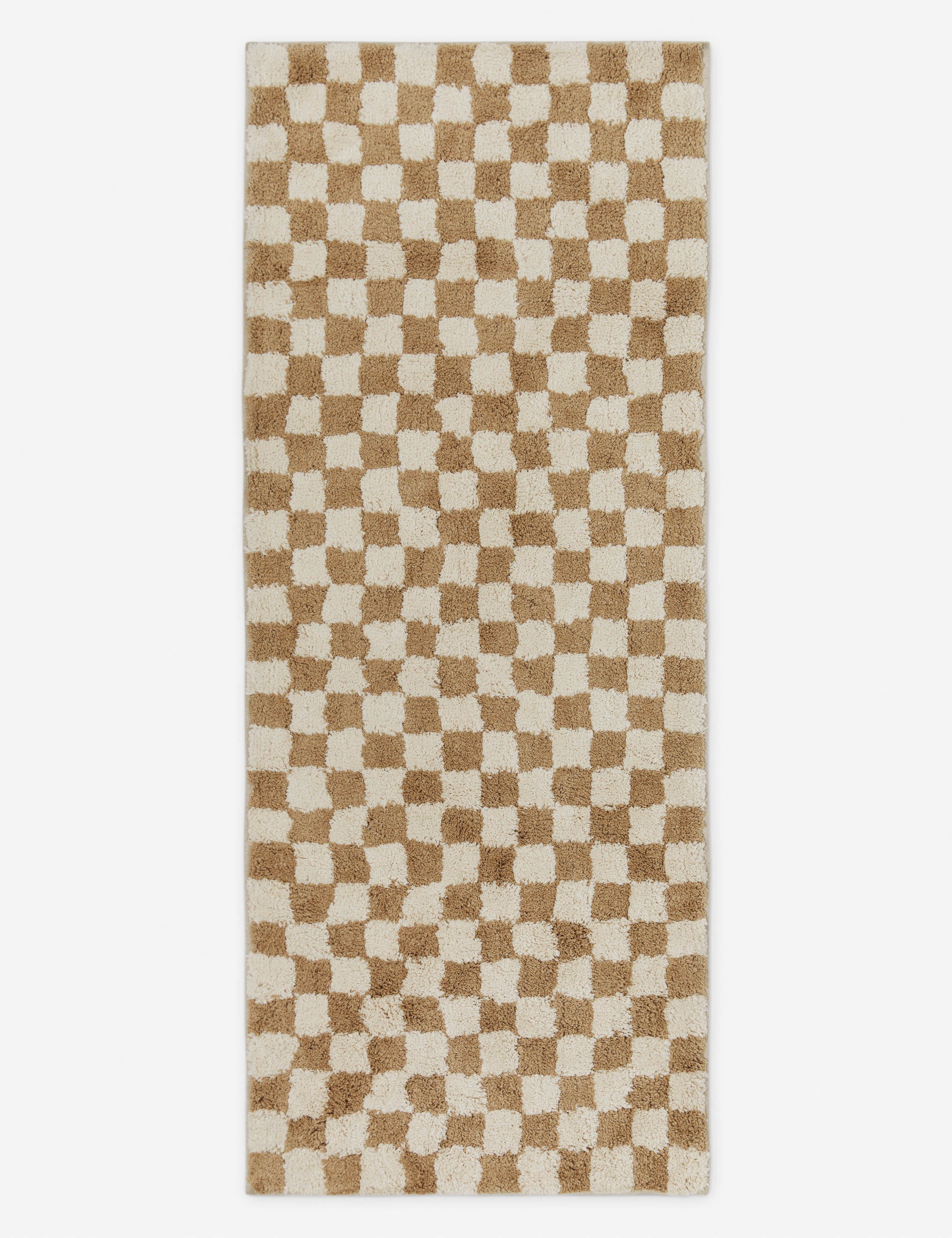 Bello Checkerboard Bath Mat | Two-Tone Pattern, Soft Touch