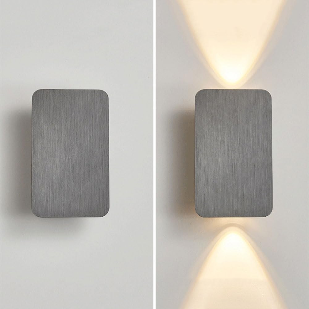 Luma LED Wandlamp | Geborsteld Aluminium, Minimalistisch Design