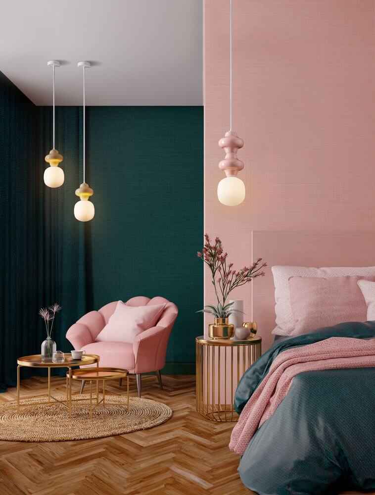 Clio Pendant Light | Glossy Ceramic & Frosted Glass, 198cm Height