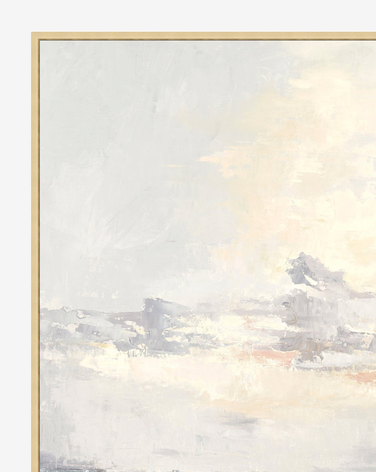 Cielo Wall Art  Coastal Sunset Print  Cool Blues and Peach Tones