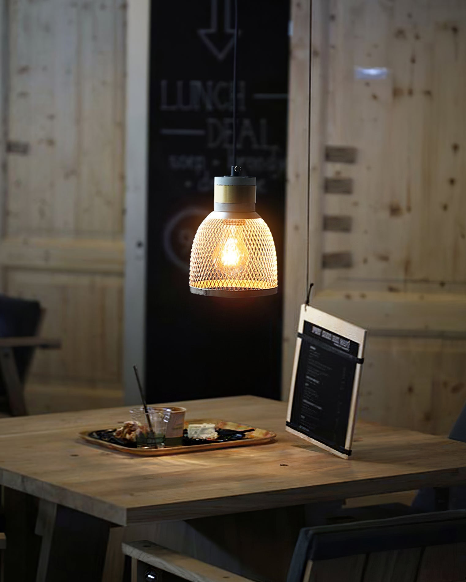 Brix Concrete Pendant Light | Industrial LED Hanging Lamp