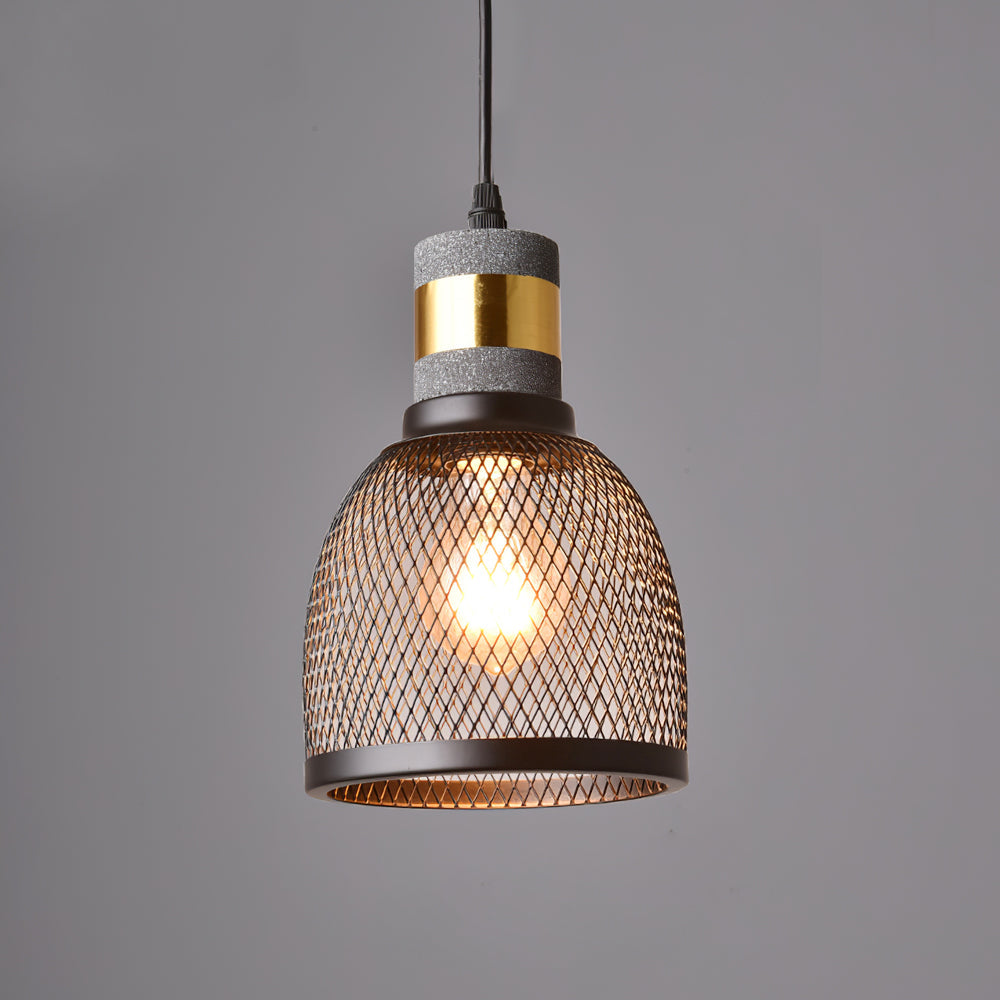 Brix Concrete Pendant Light | Industrial LED Hanging Lamp