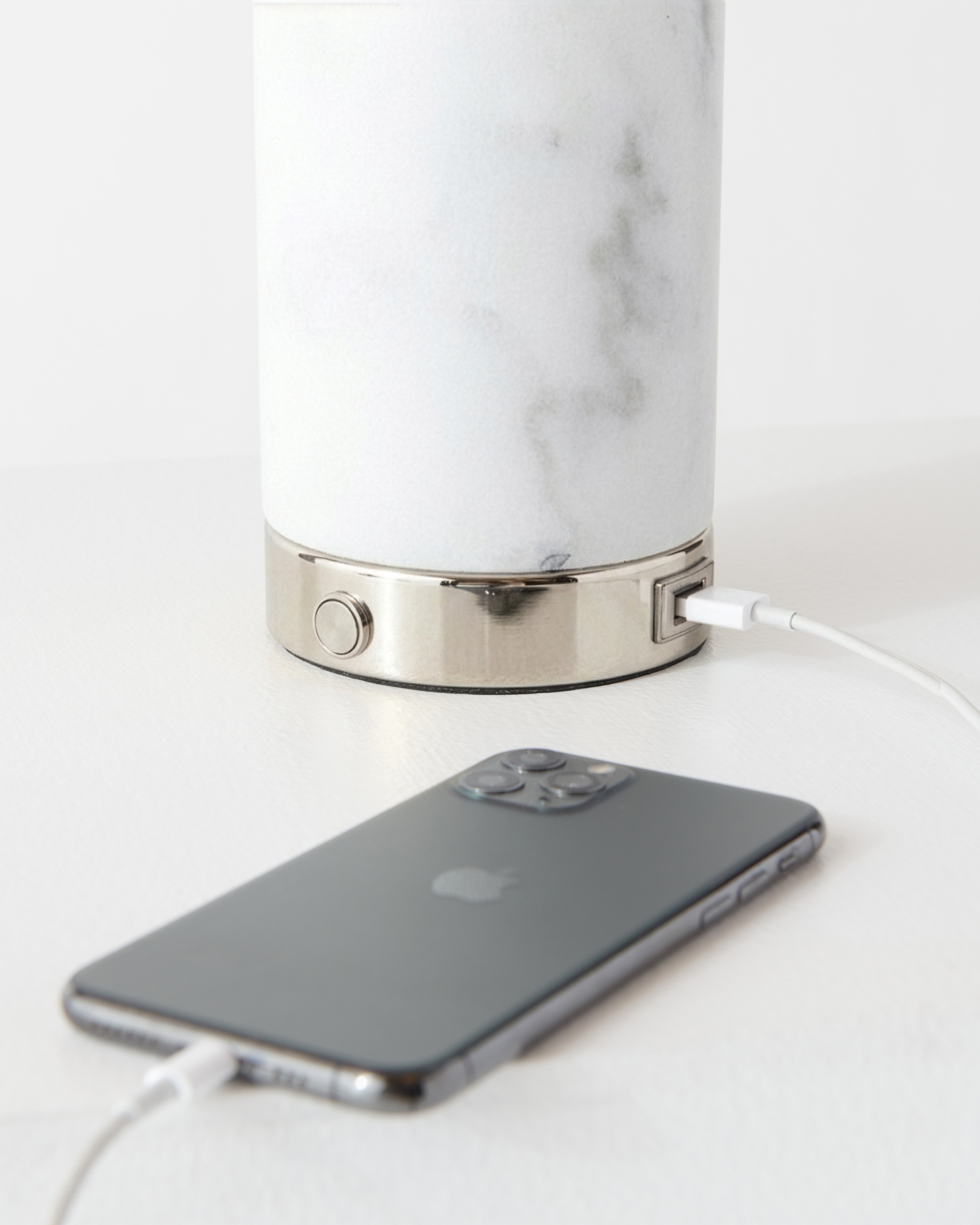 Aero USB Table Lamp | Marble Base, Dimmable Light