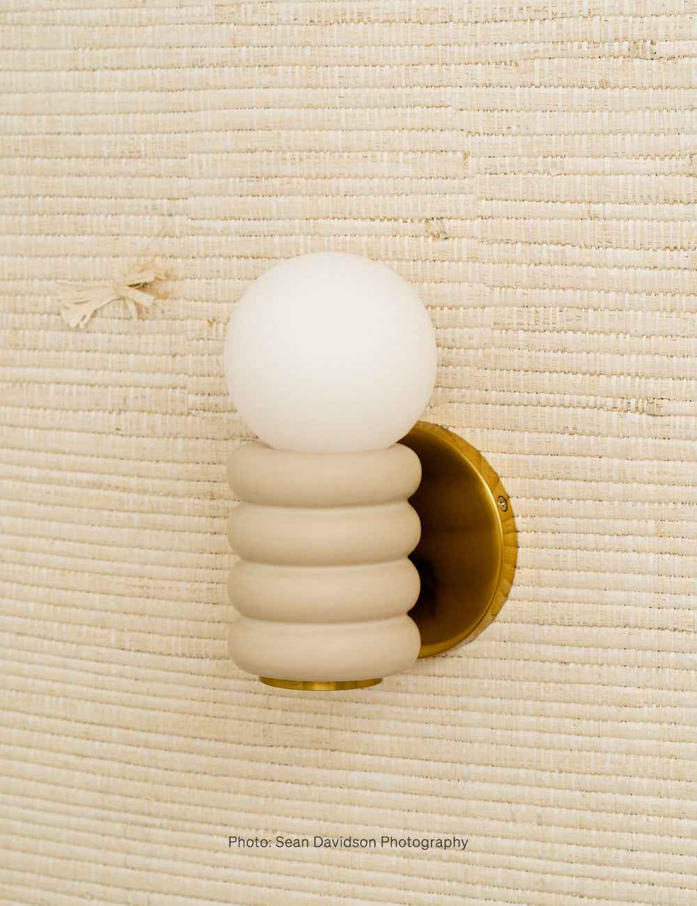 Bela Wall Sconce | Damp-Rated Ceramic Design