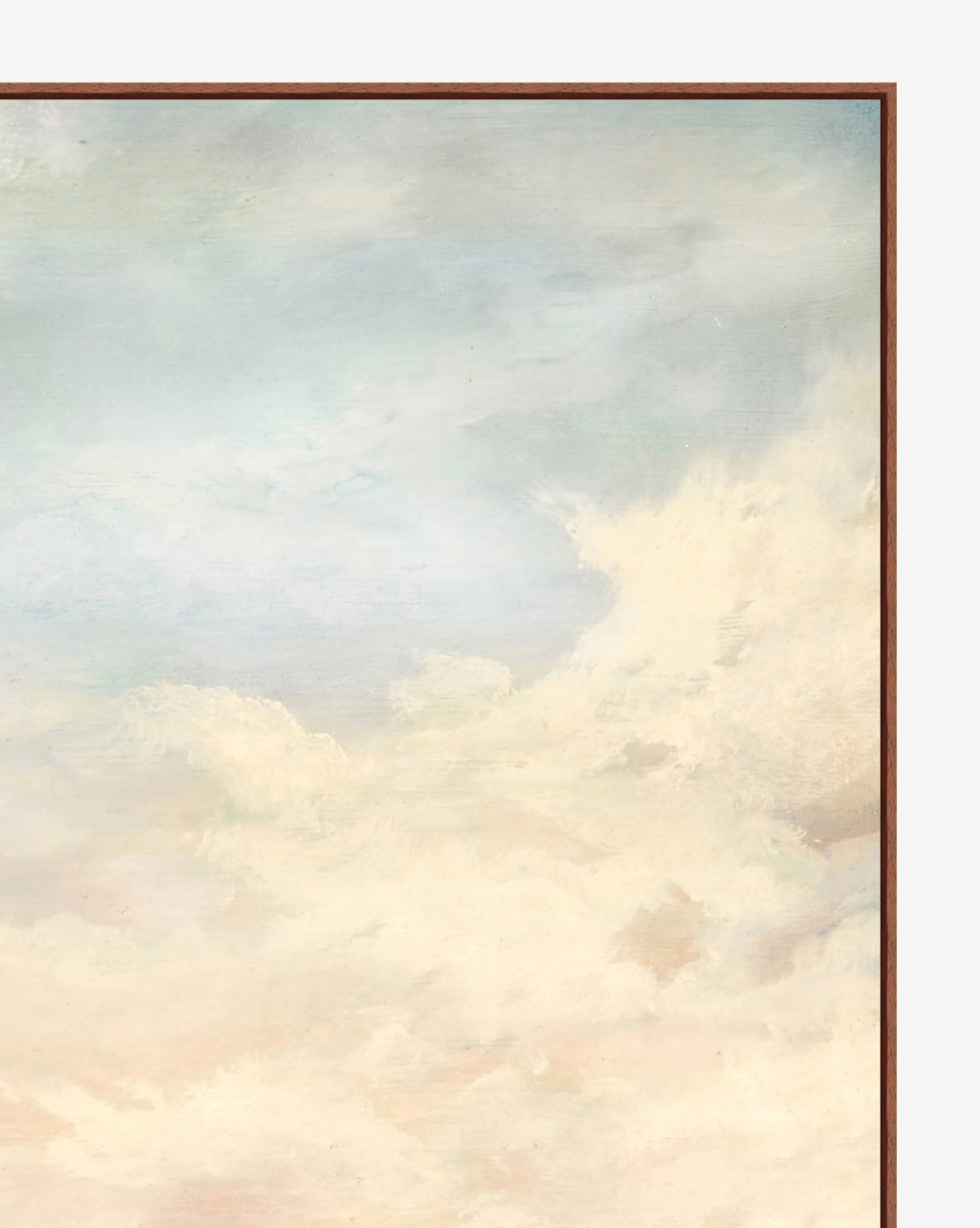 Cielo Wall Art  Cotton Candy Clouds  Serene Lake Scene