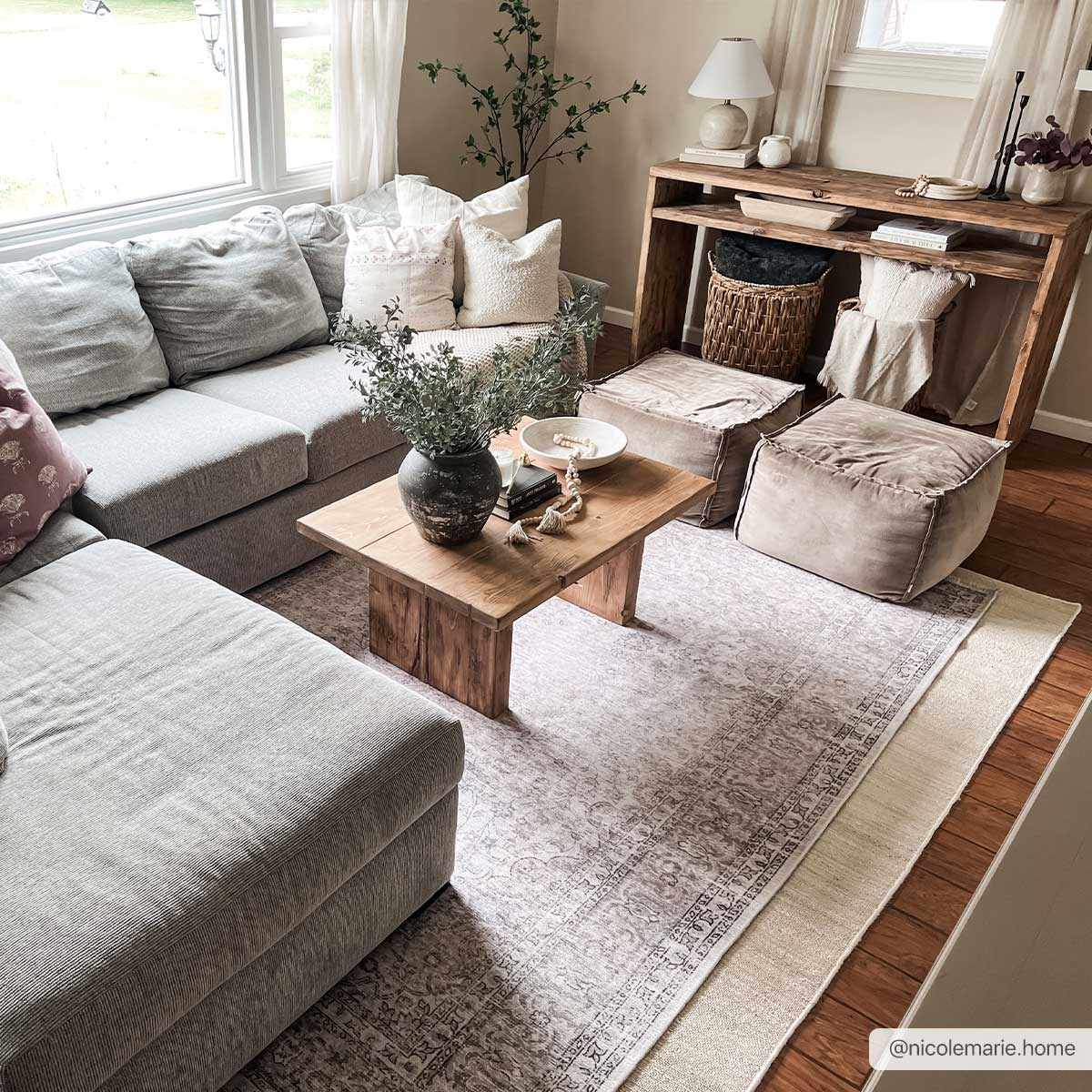 Bela Washable Area Rug  Durable Polyester, Stain-Resistant