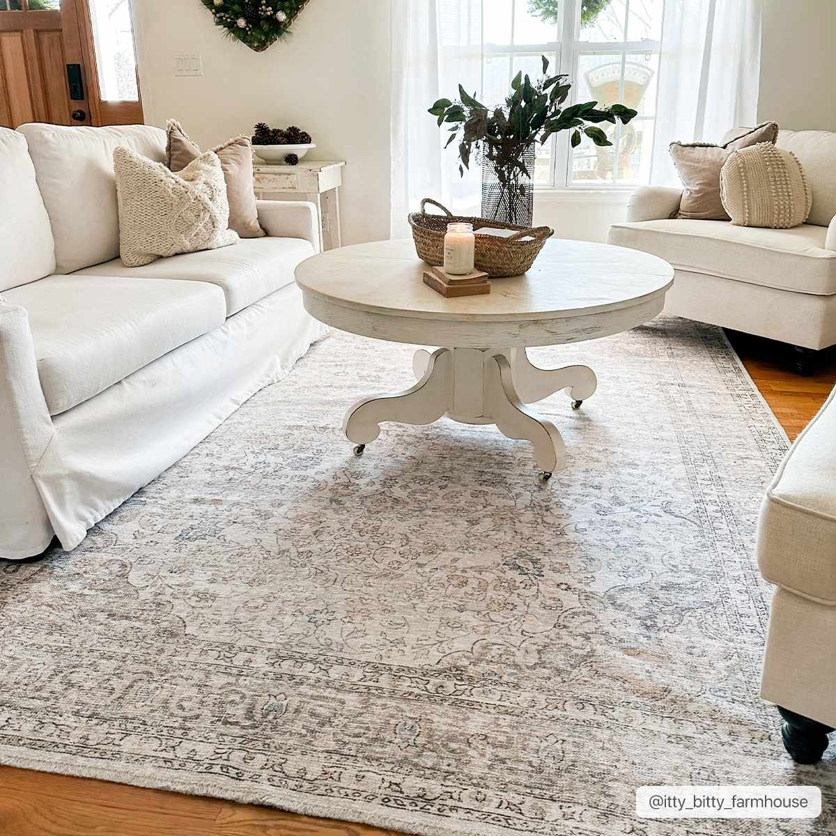 Bela Washable Area Rug  Durable Polyester, Stain-Resistant