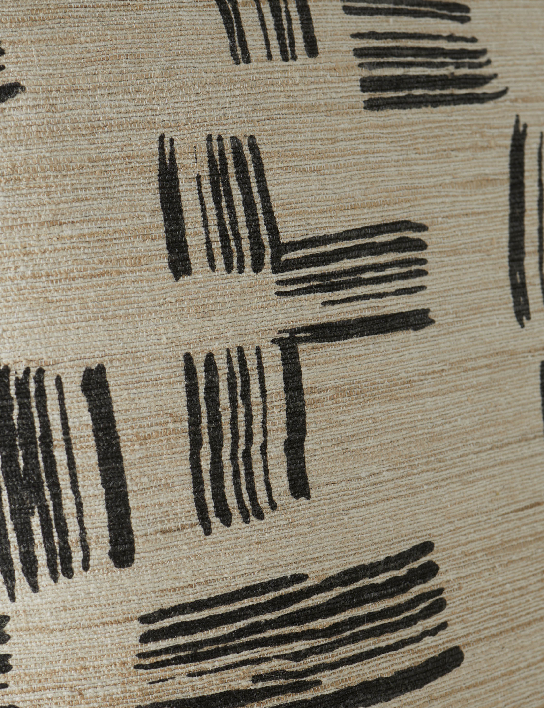 Crescendo Silk Pillow | Brushwork Cross Motif, Luxe Texture