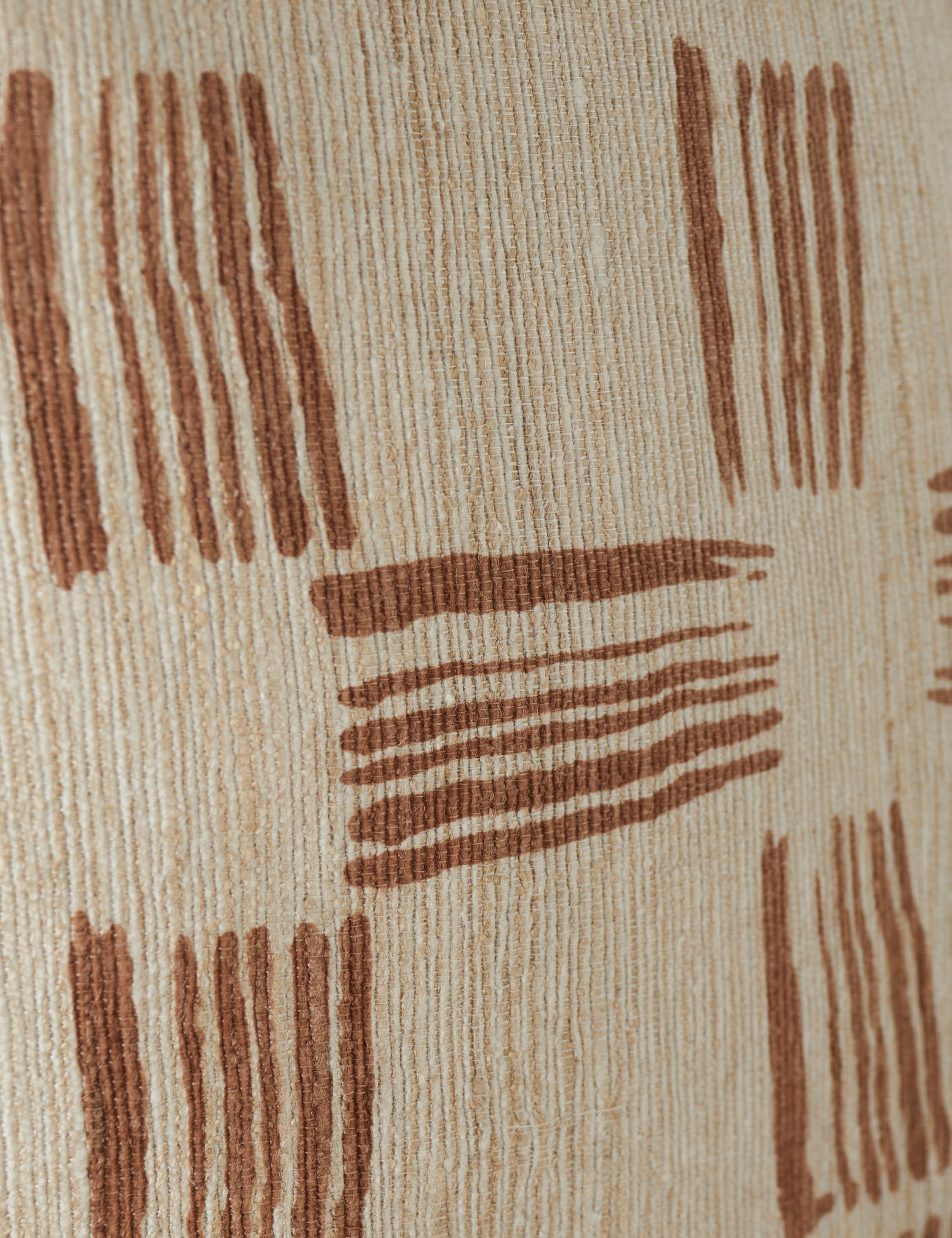 Crescendo Silk Pillow | Brushwork Cross Motif, Luxe Texture