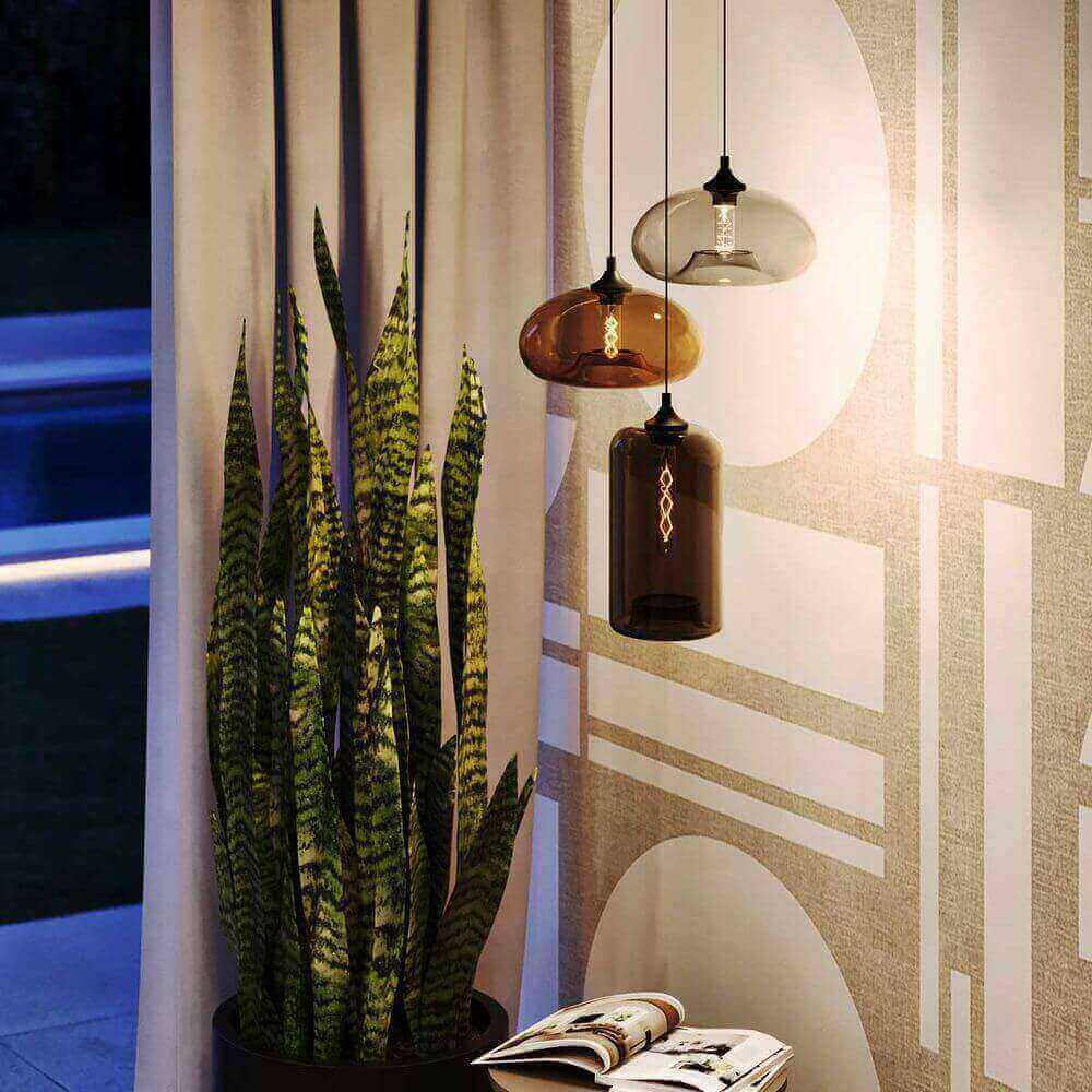 Bello Glass Pendant Light | Timeless Design, E27 Socket