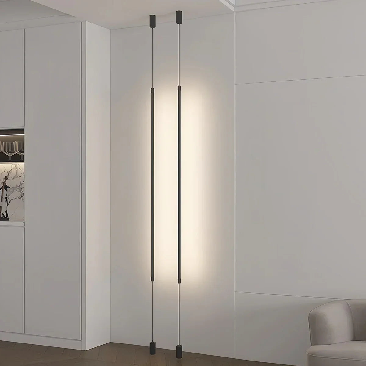 Bello Vloer Tot Plafond Lamp | Slank Design, Ingebouwde LED Verlichting