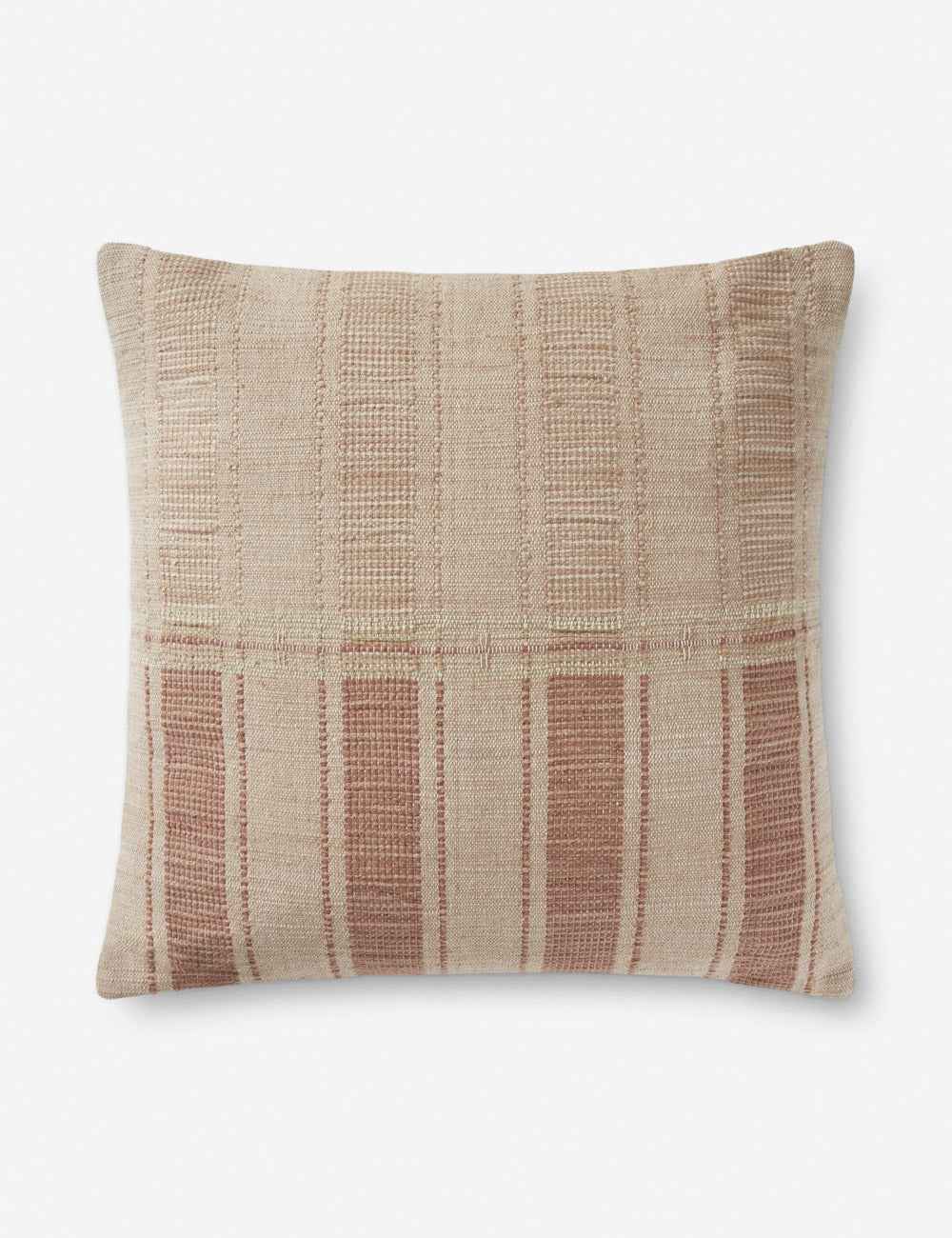 Mira Throw Pillow | Timeless Striped Design, Earthy Tones