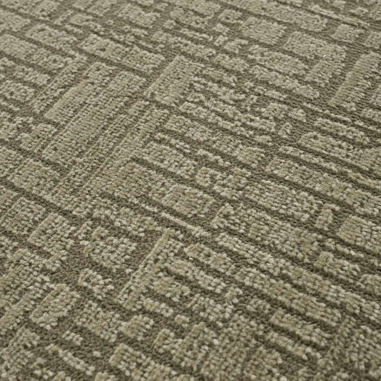 Luxe Leanna Area Rug  Machine Washable Polyester, Solid Green