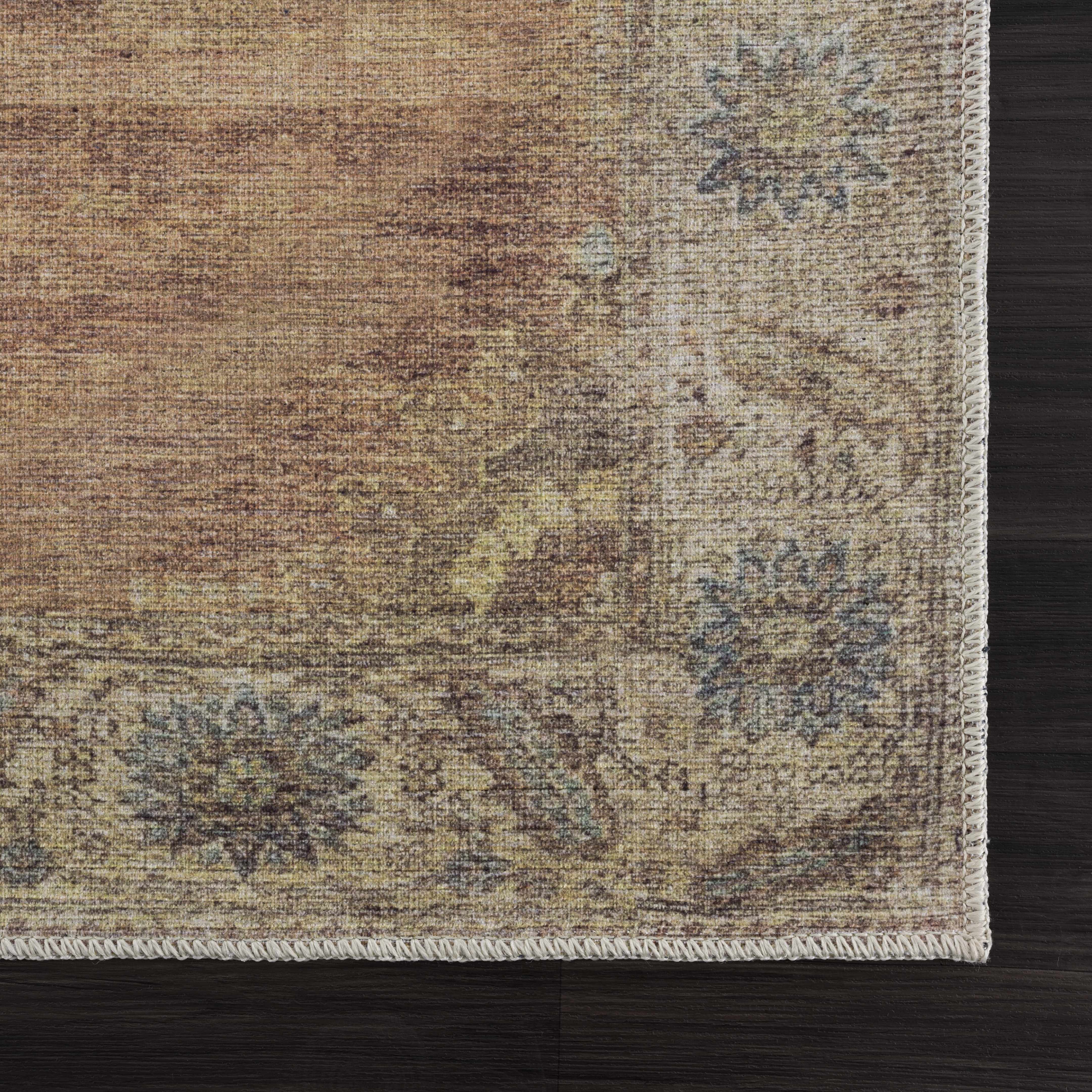 Pavo Washable Area Rug  Machine Woven Chenille-Polyester