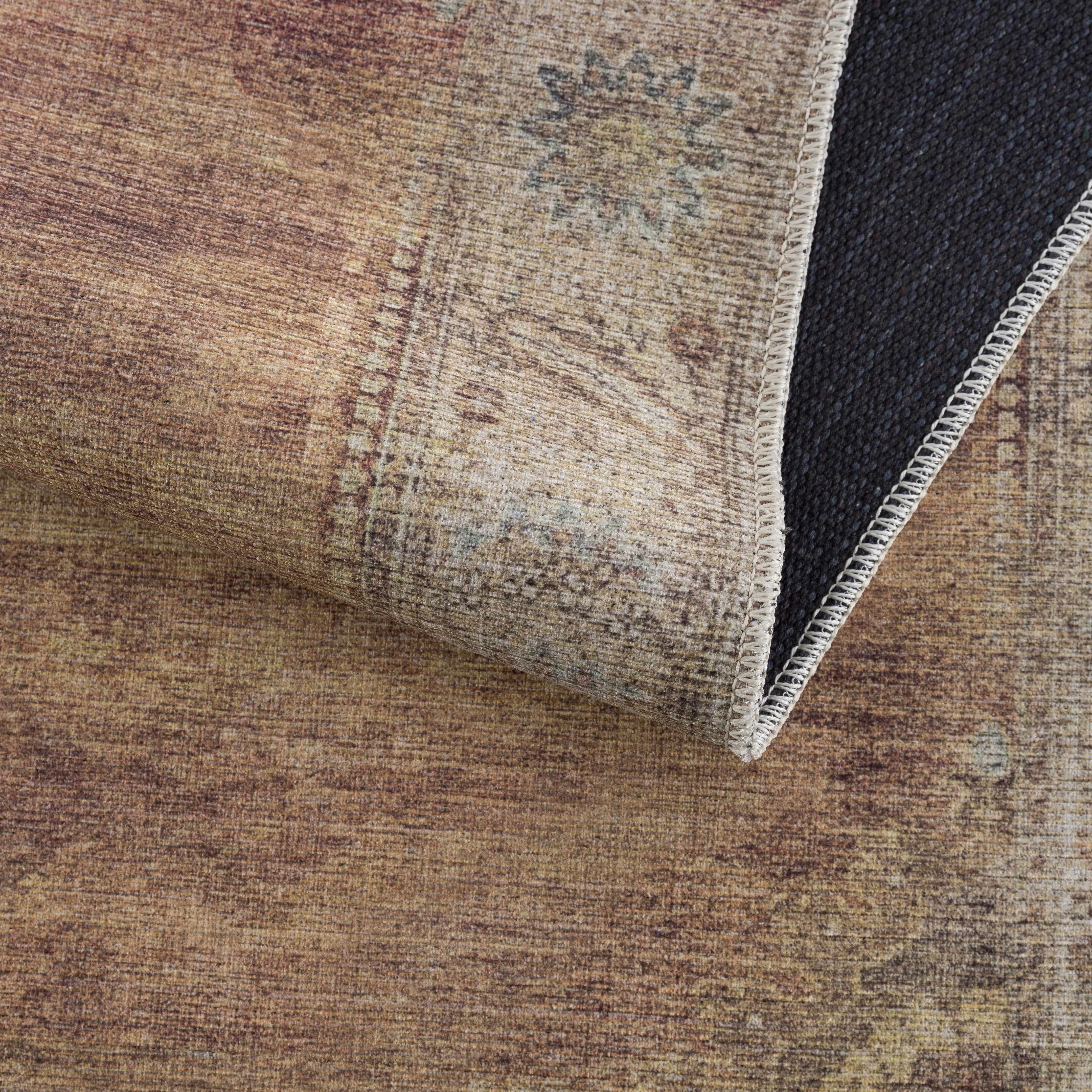 Pavo Washable Area Rug  Machine Woven Chenille-Polyester