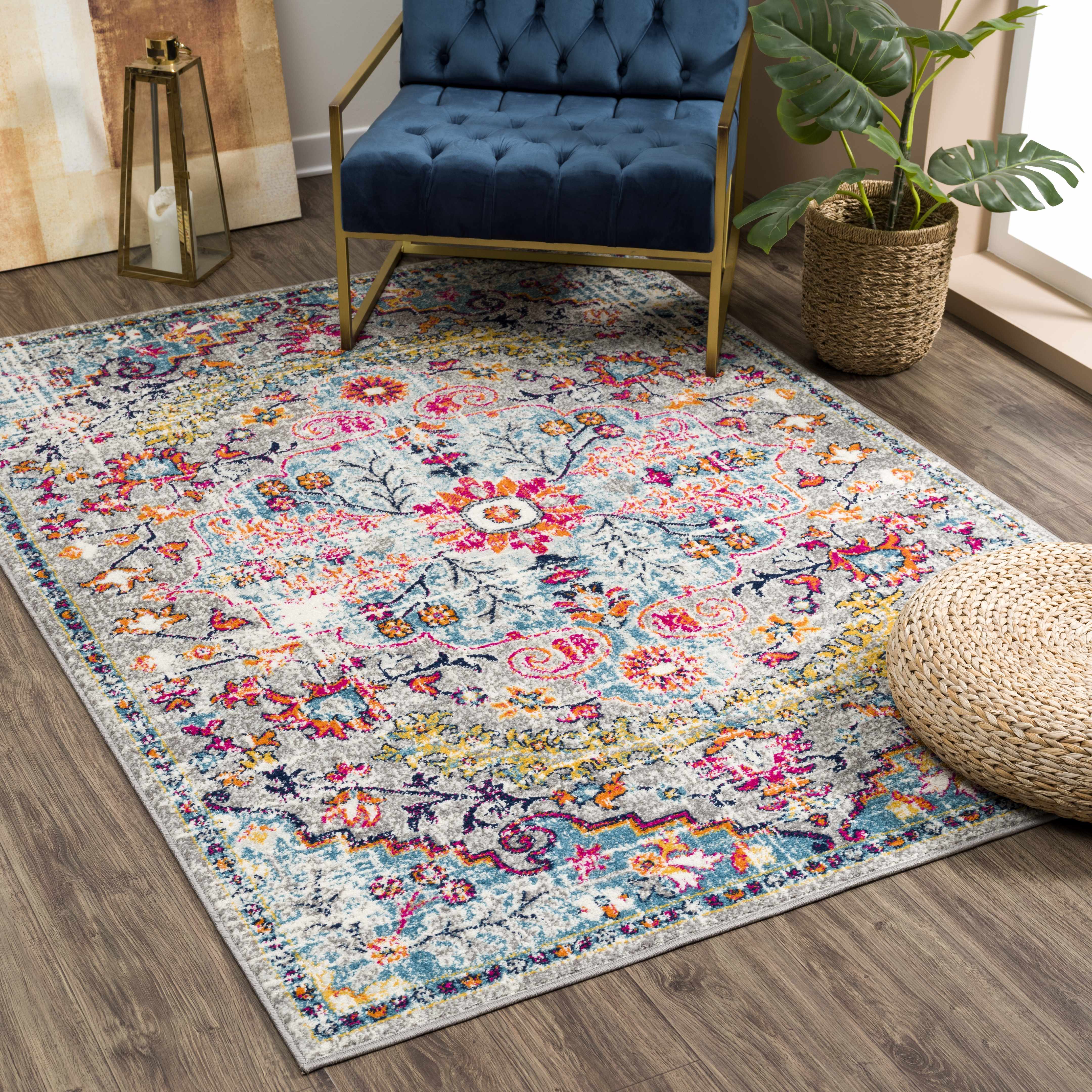 Dazzle Colorful Area Rug  Machine Woven  Medium Pile