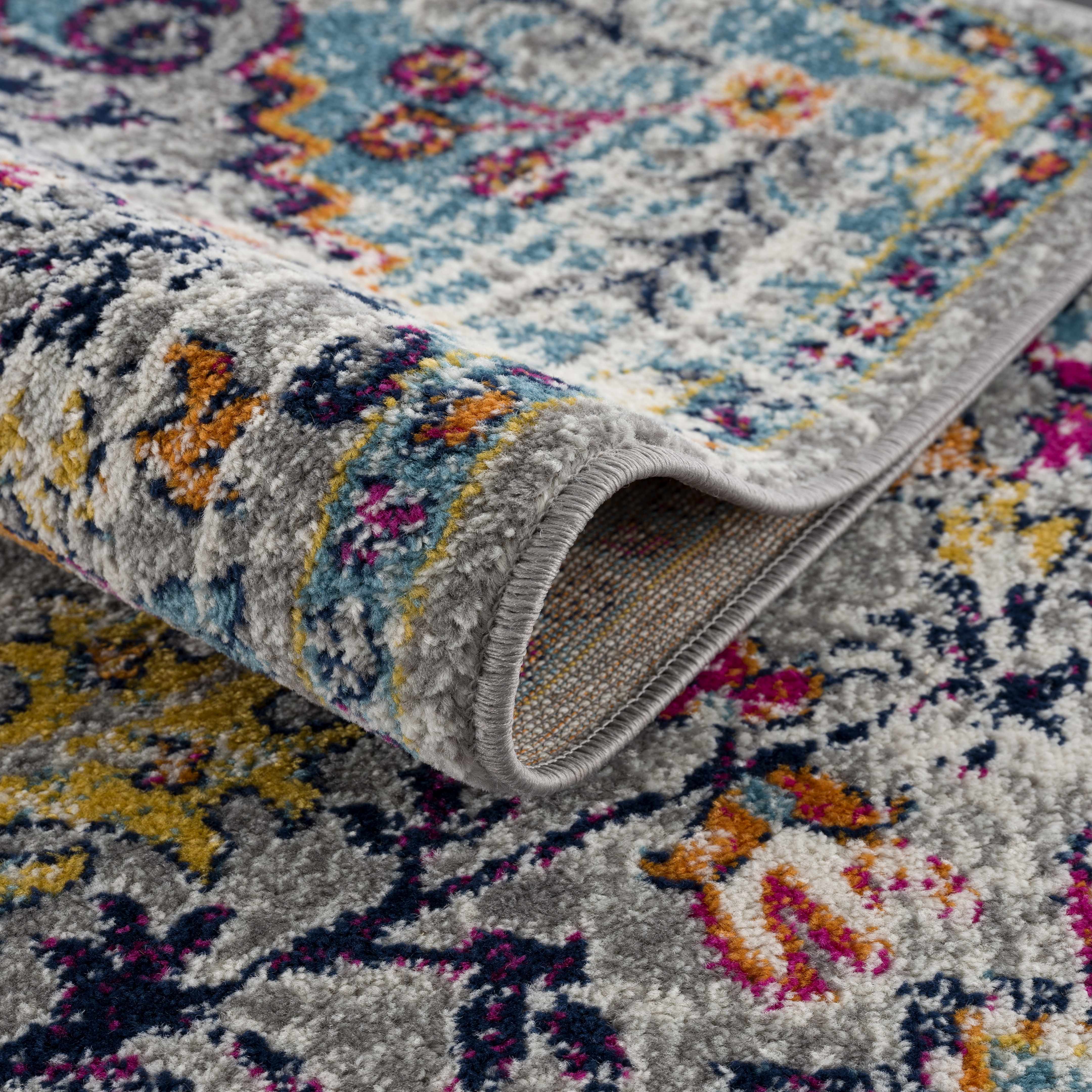 Dazzle Colorful Area Rug  Machine Woven  Medium Pile