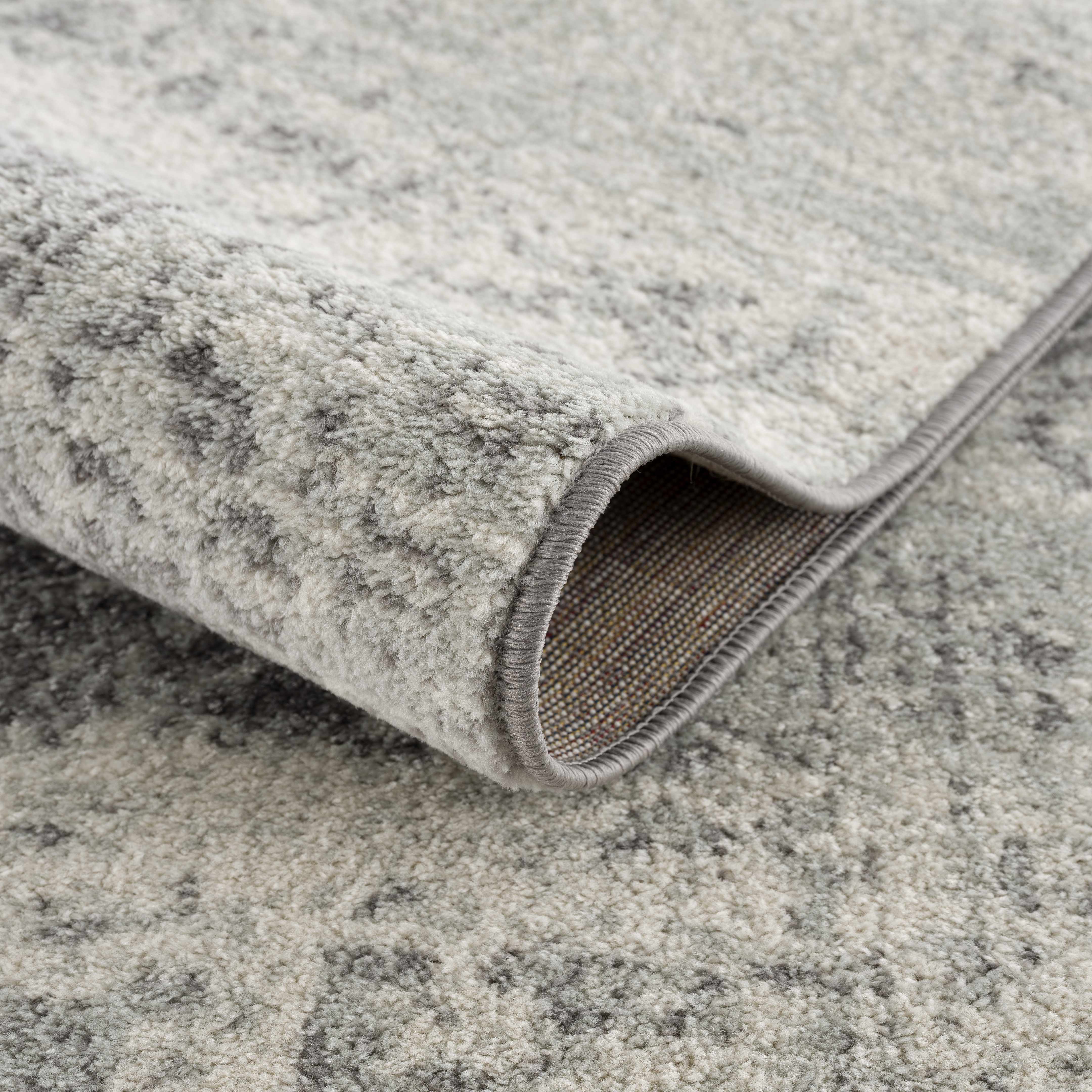 Raven Area Rug  Machine Woven  Charcoal Medium Gray
