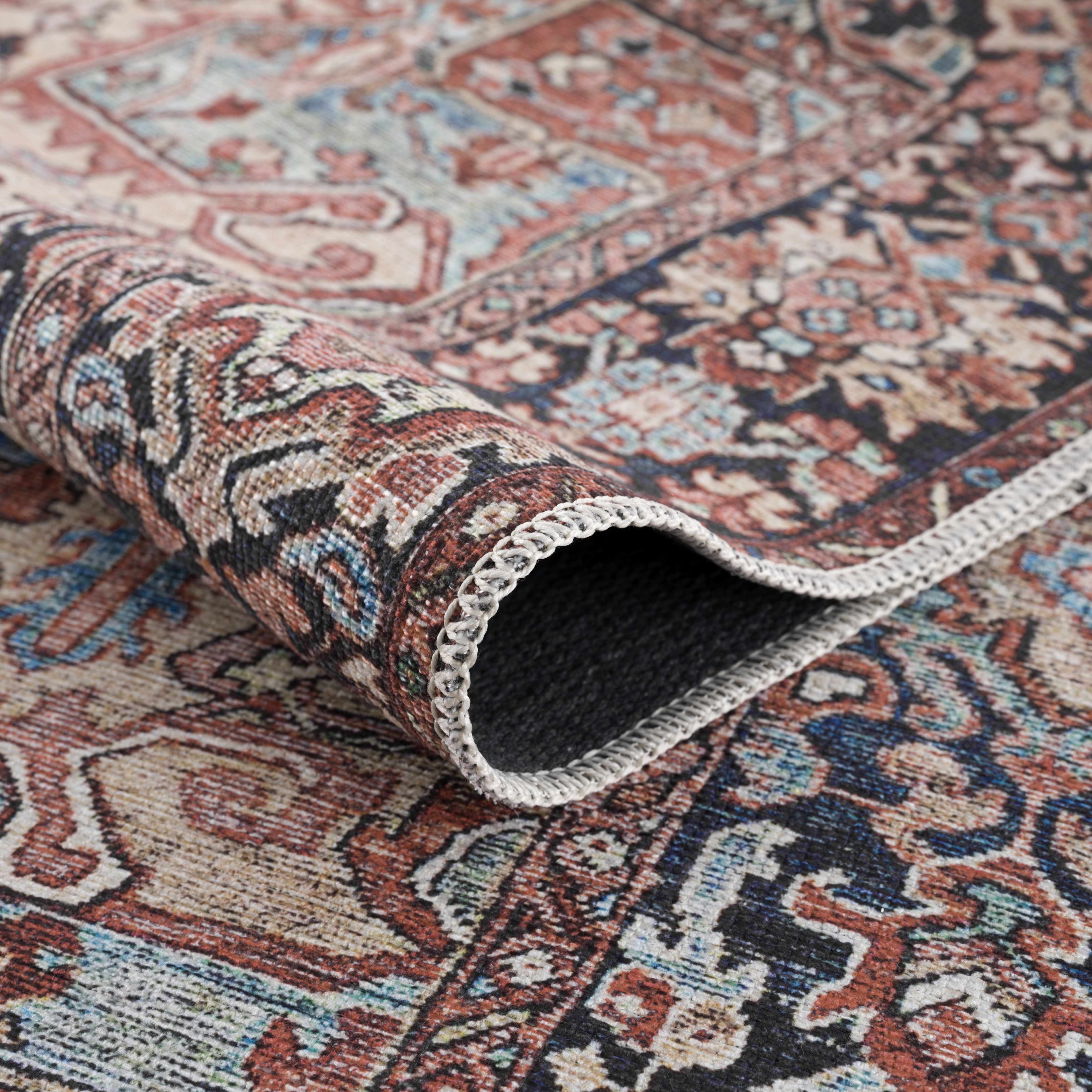 Nexis Area Rug  Machine Washable, Low Pile Polyester