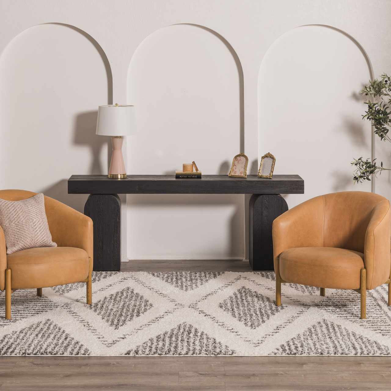 Trundo Plush Area Rug  Machine Woven  Transitional Bohemian