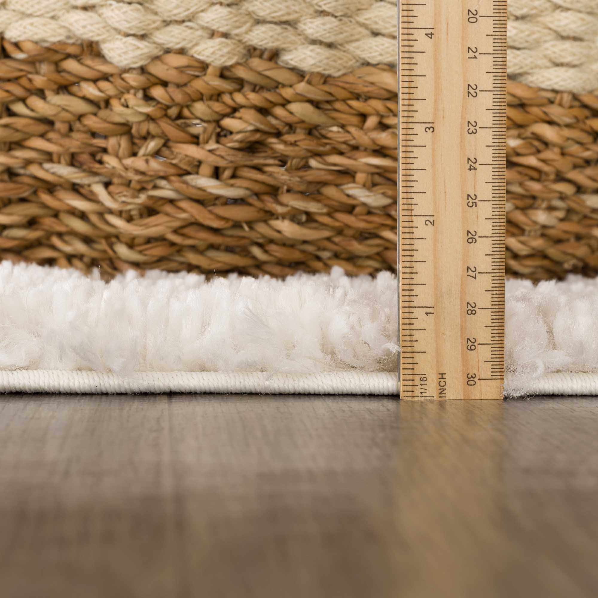 Hauteloom Trunding Plush Rug - Light Beige