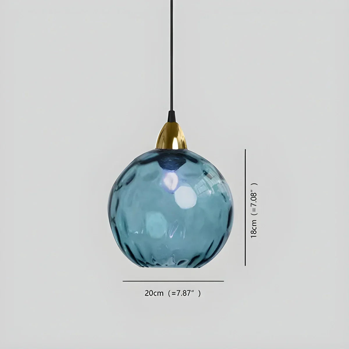 Luma Droplet Pendant Light | Elegant Glass Design, Warm 3000K Light