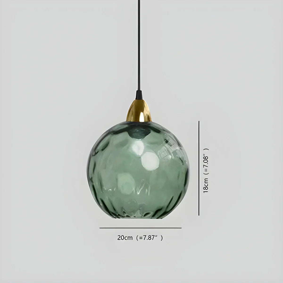 Luma Droplet Pendant Light | Elegant Glass Design, Warm 3000K Light