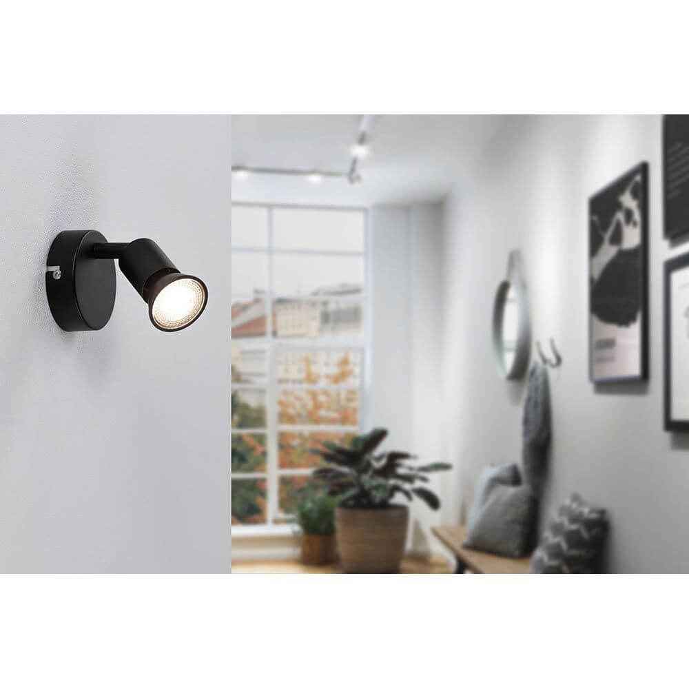 Cleo Spotlight | Adjustable Black Matte Design, GU10 Compatible