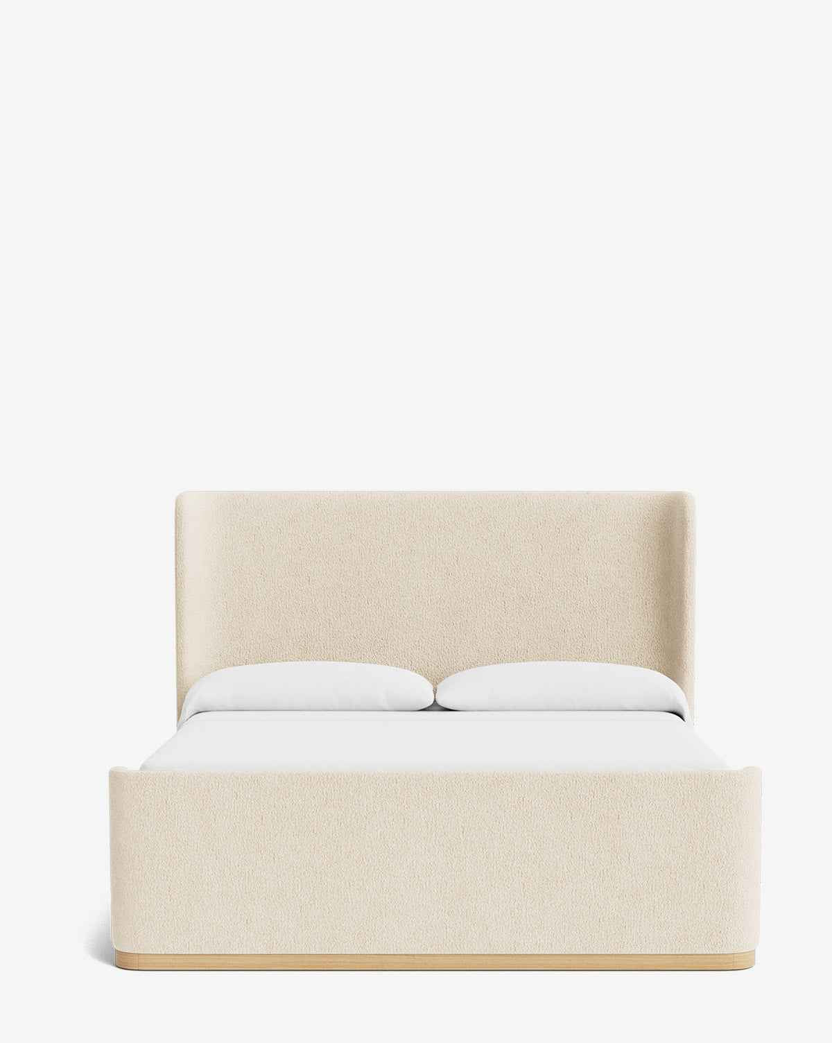 Dara Upholstered Bed  Solid Wood Frame, Customizable Fabrics