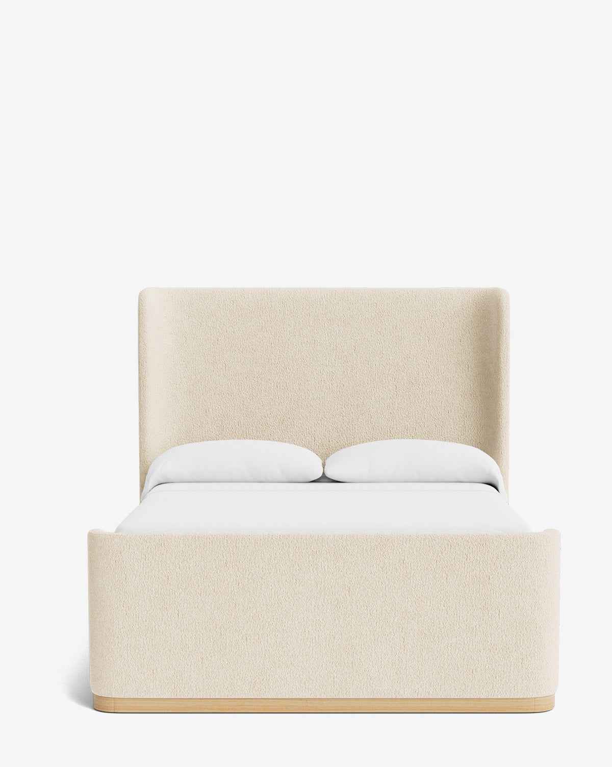 Dara Upholstered Bed  Solid Wood Frame, Customizable Fabrics