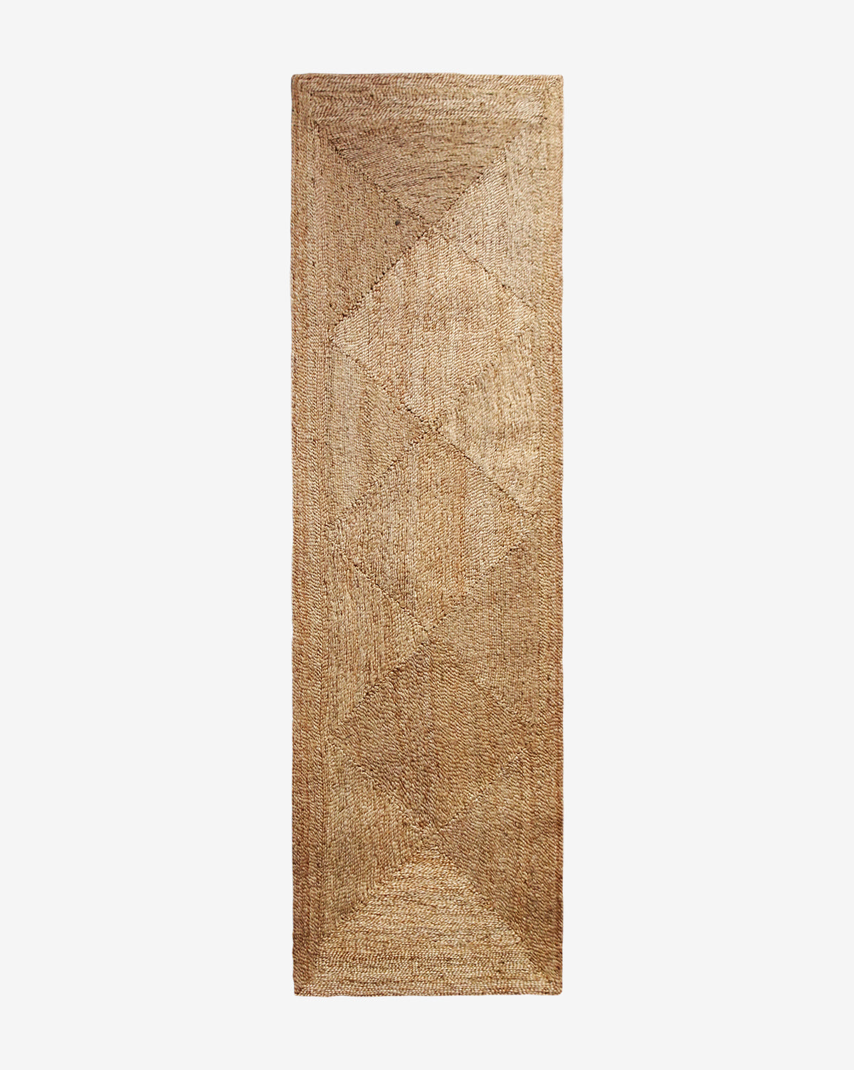 Bela Diamond Braided Jute Rug  Hand-Woven Natural Fiber