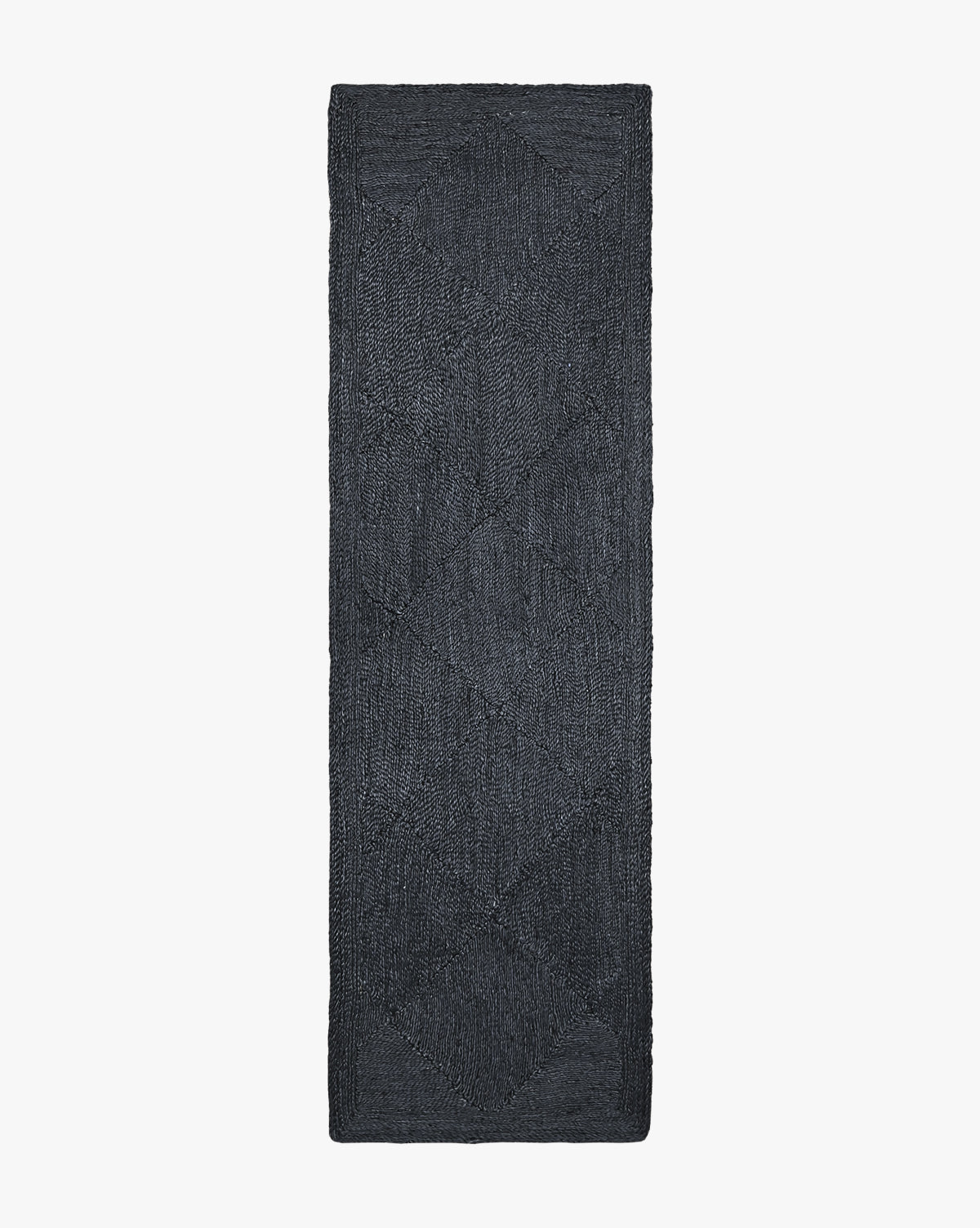 Bela Diamond Braided Jute Rug  Hand-Woven Natural Fiber