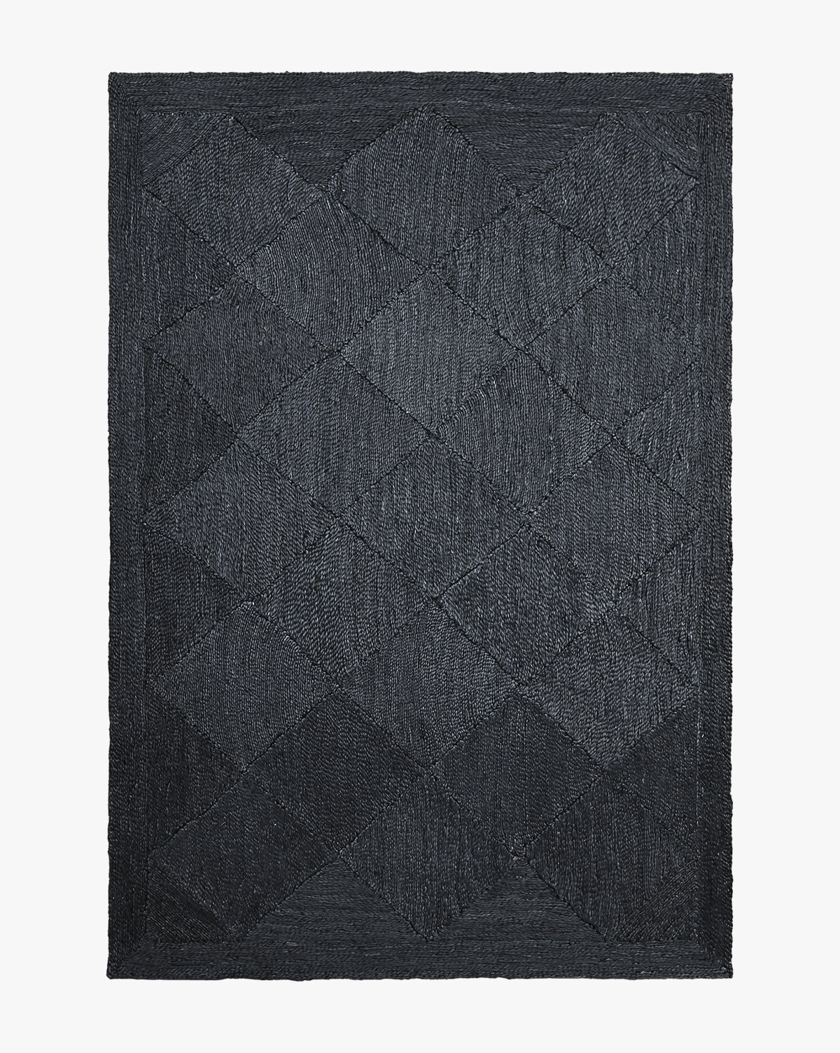Bela Diamond Braided Jute Rug  Hand-Woven Natural Fiber