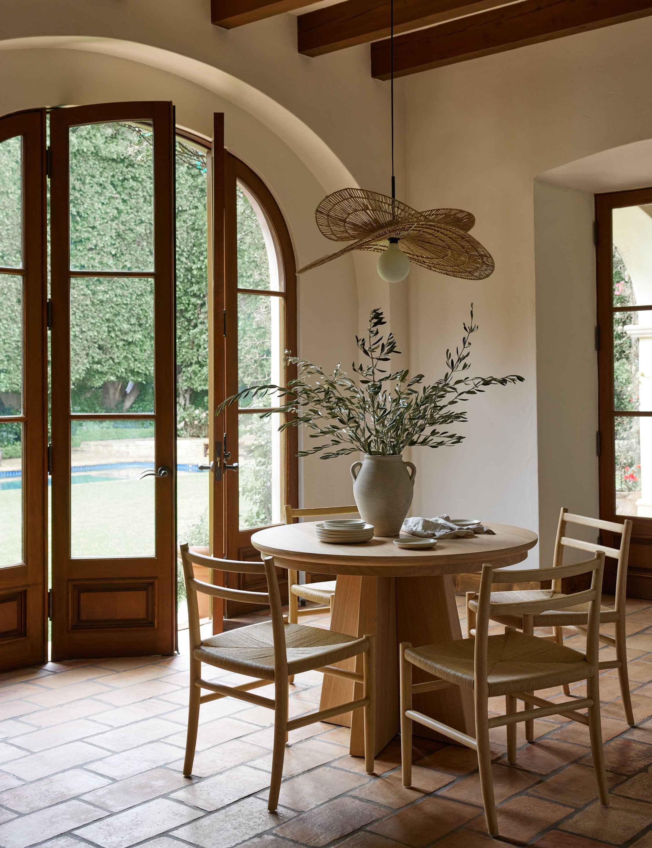 Vero Double Tier Pendant Light | Woven Jute Shades