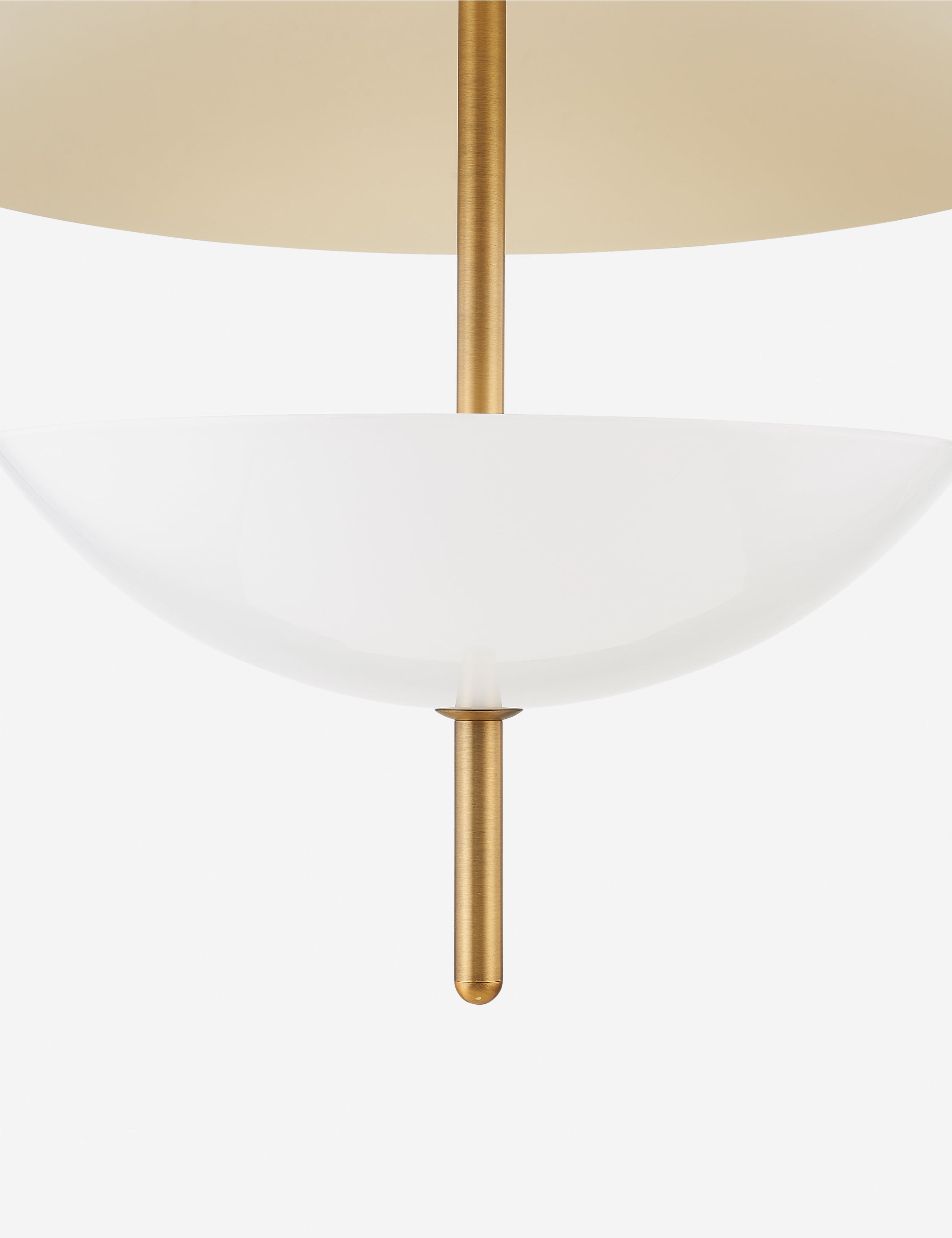 Dahlia Pendant Light | Brass-Finished, Opal Glass Shade