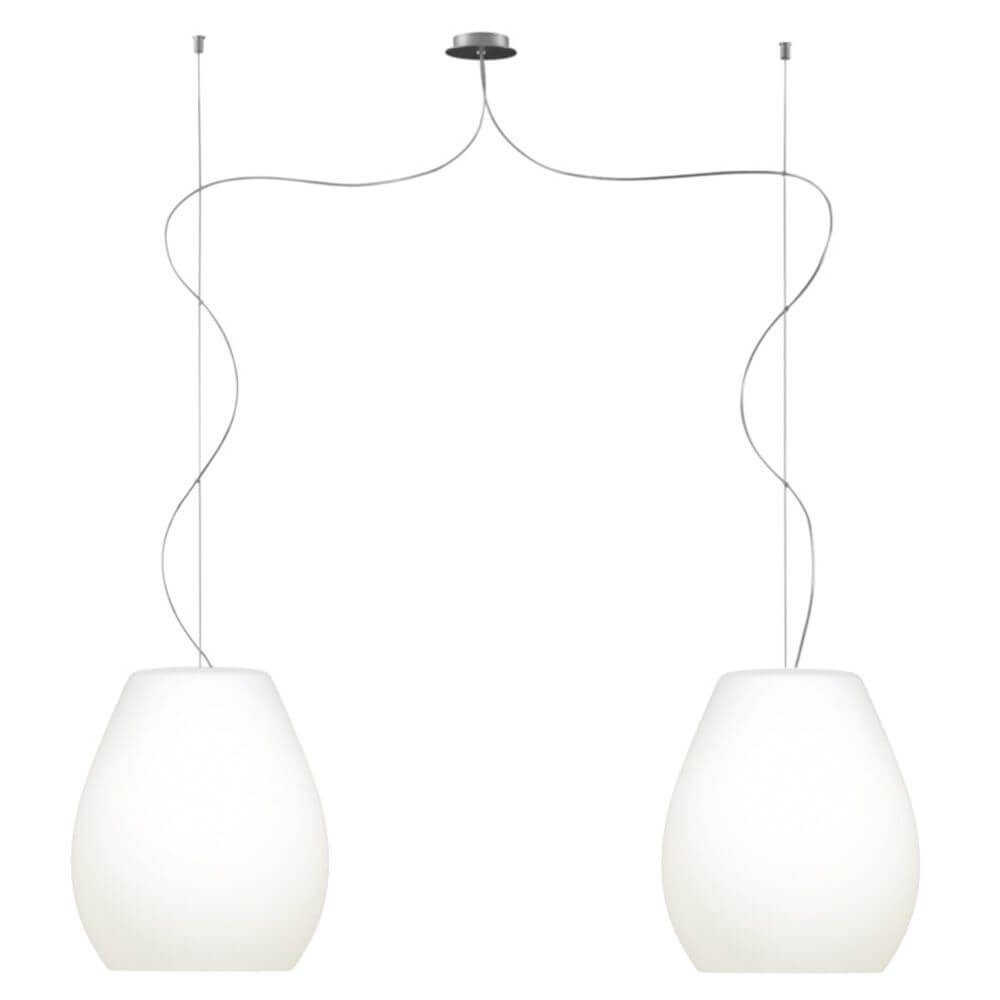 Bela Pendant Lamp | 2-Bulb E27 Socket, Mouth-Blown Glass Shade