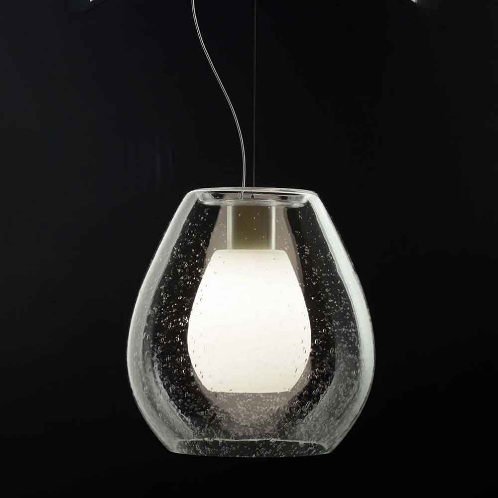 Bela Pendant Lamp | 2-Bulb E27 Socket, Mouth-Blown Glass Shade