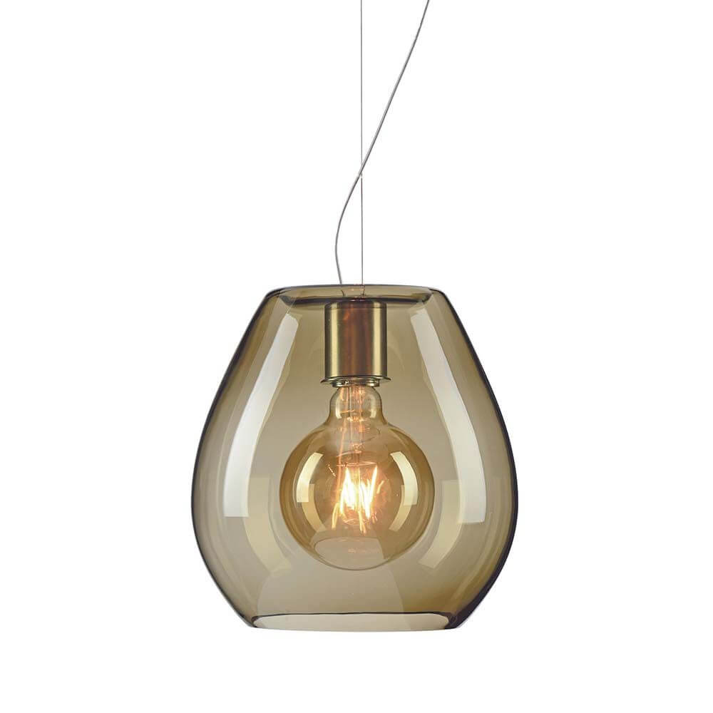 Bela Pendant Lamp | 2-Bulb E27 Socket, Mouth-Blown Glass Shade