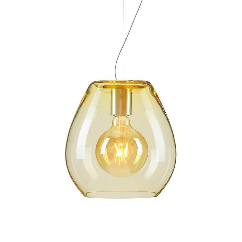 Bela Pendant Lamp | 2-Bulb E27 Socket, Mouth-Blown Glass Shade