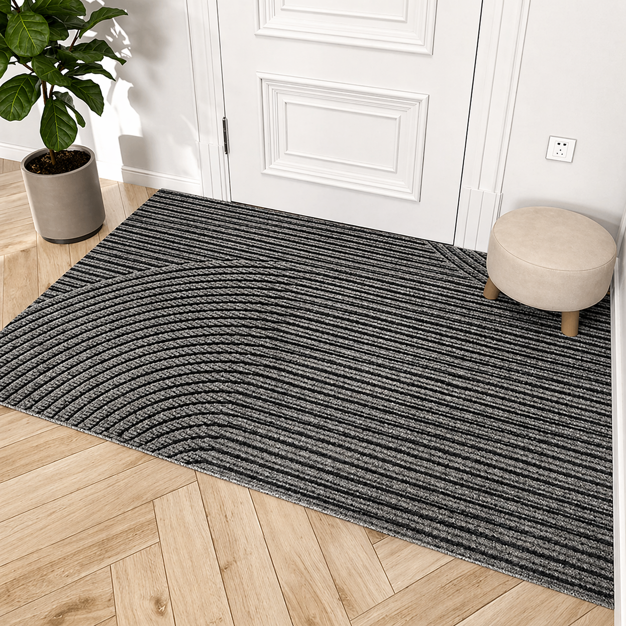 Brio Door Mat | Non-Slip, Weather-Resistant Polypropylene