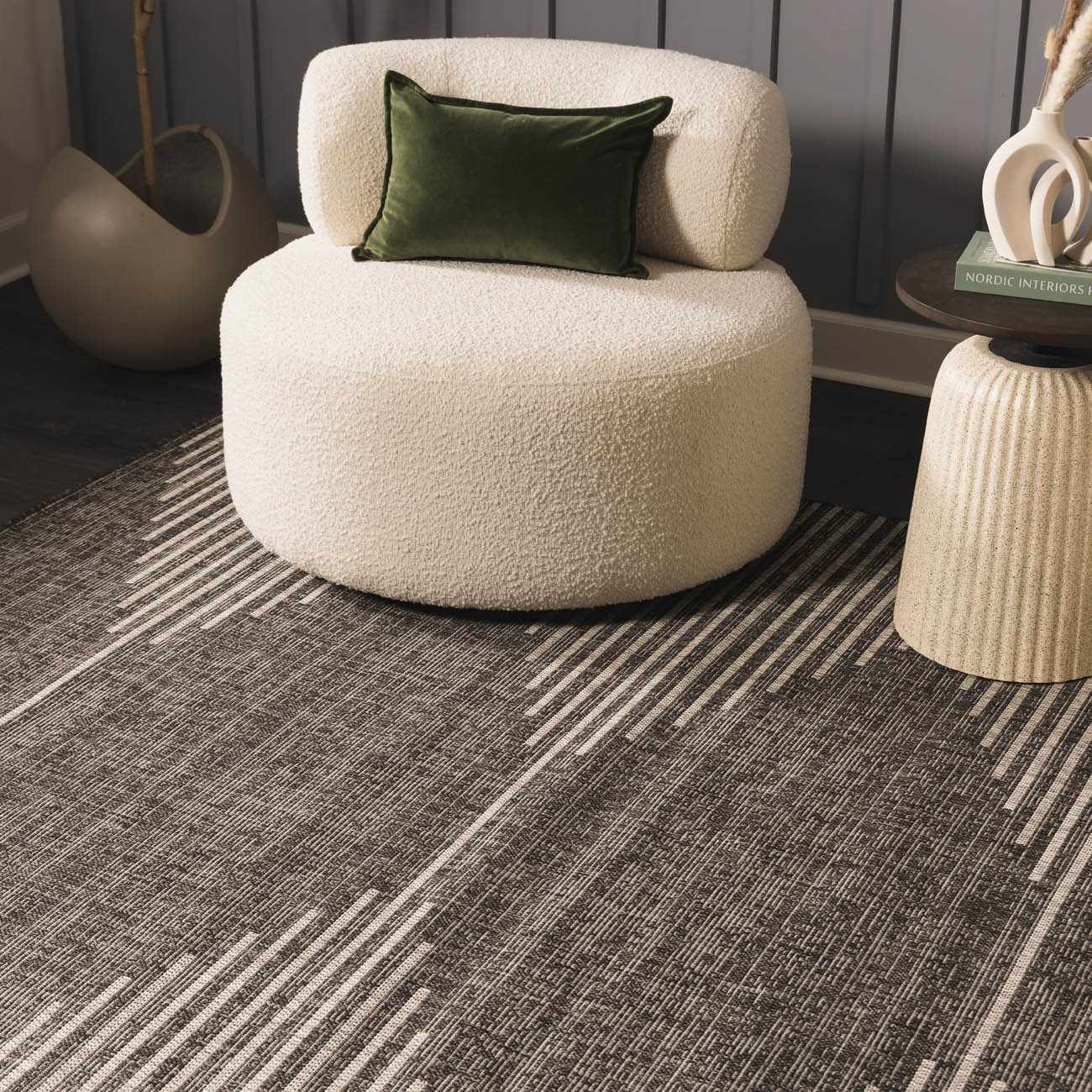 Sierra Outdoor Area Rug  Machine Woven, Easy to Clean
