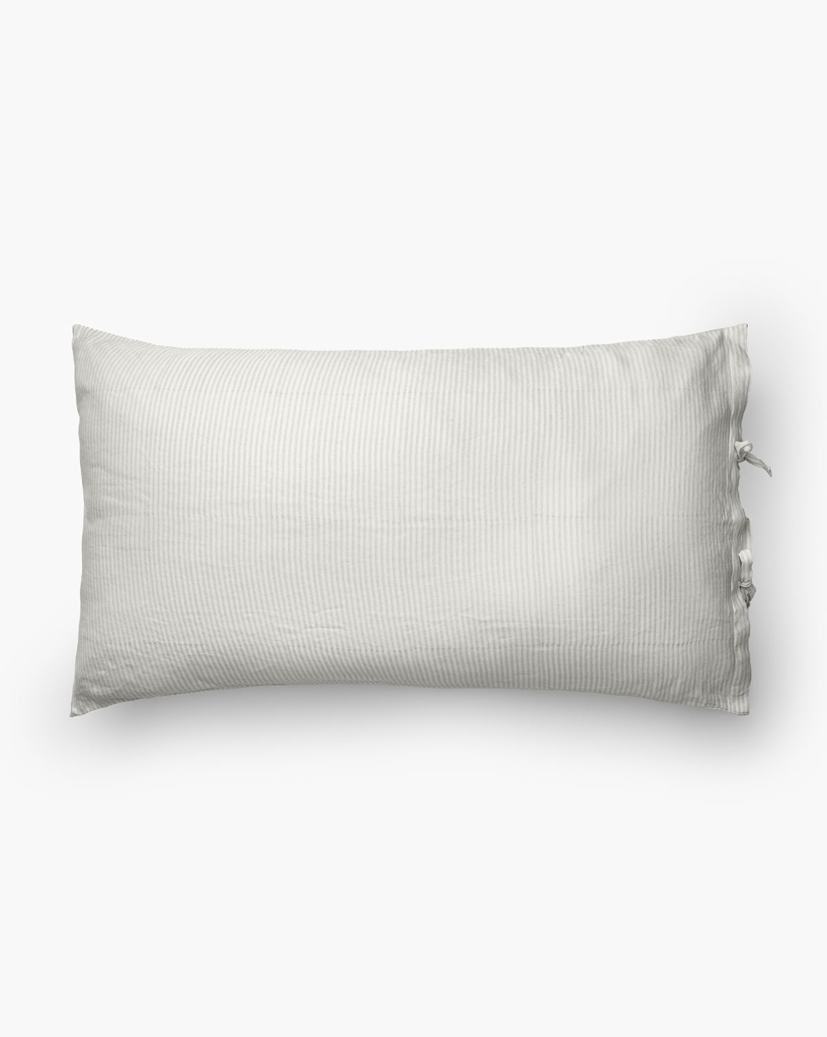 Elysian Striped Shams Set of 2 Cream Oatmeal Pattern
